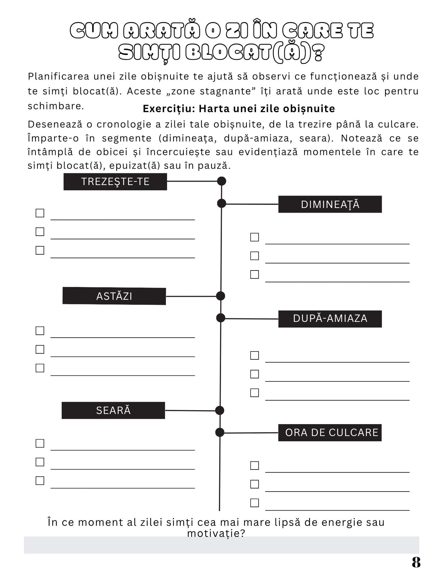 Jurnalul Meu De Lucru - Redescopera-ti Curajul Si Claritatea Atunci Cand Te Simti Blocat / Dezvoltare Personala / Autocunoastere / Echilibru Interior /Recunostinta / Mindfulness Si Motivatie