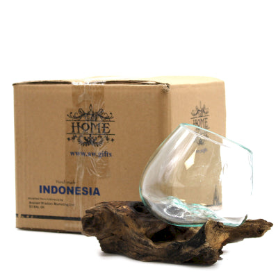 Sticla Topita pe Lemn - Bol Mediu