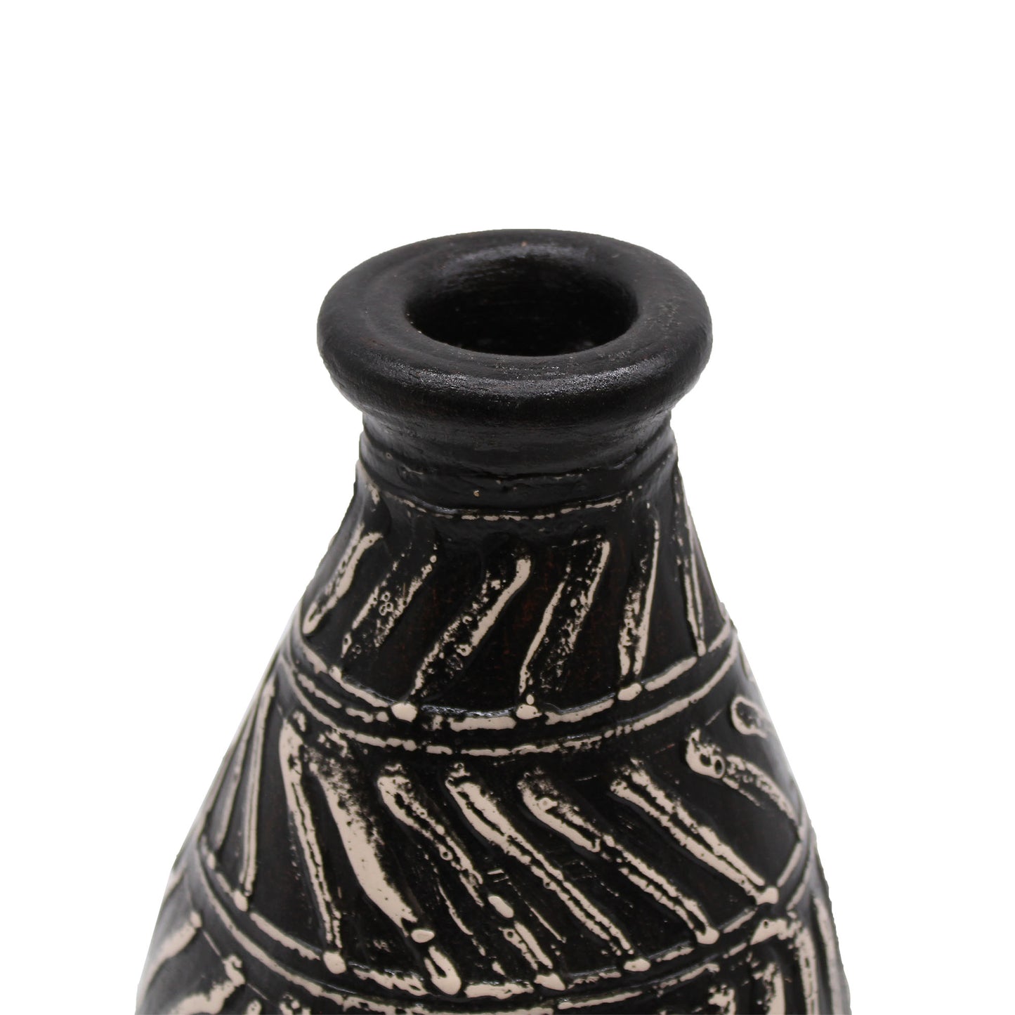 Vaza Conica Negra 32 cm