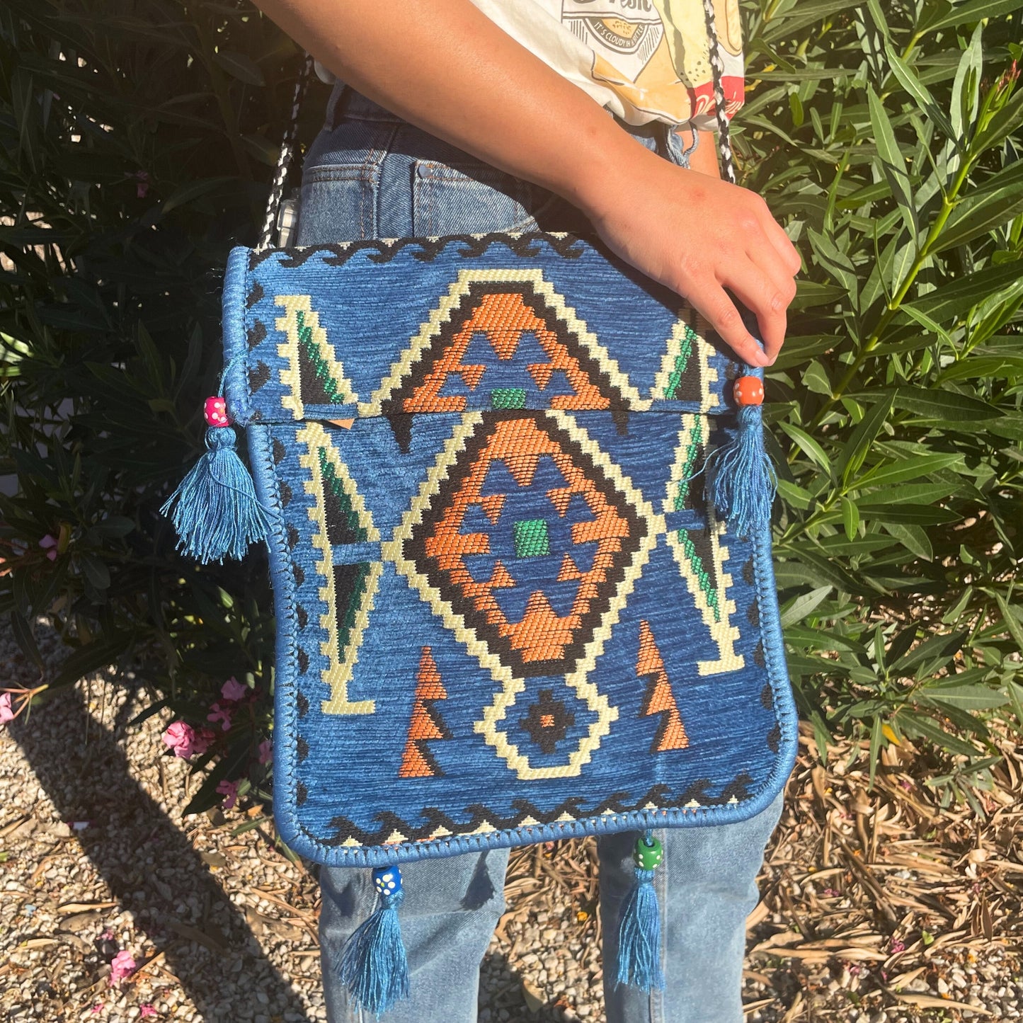Geanta Kilim - Albastra
