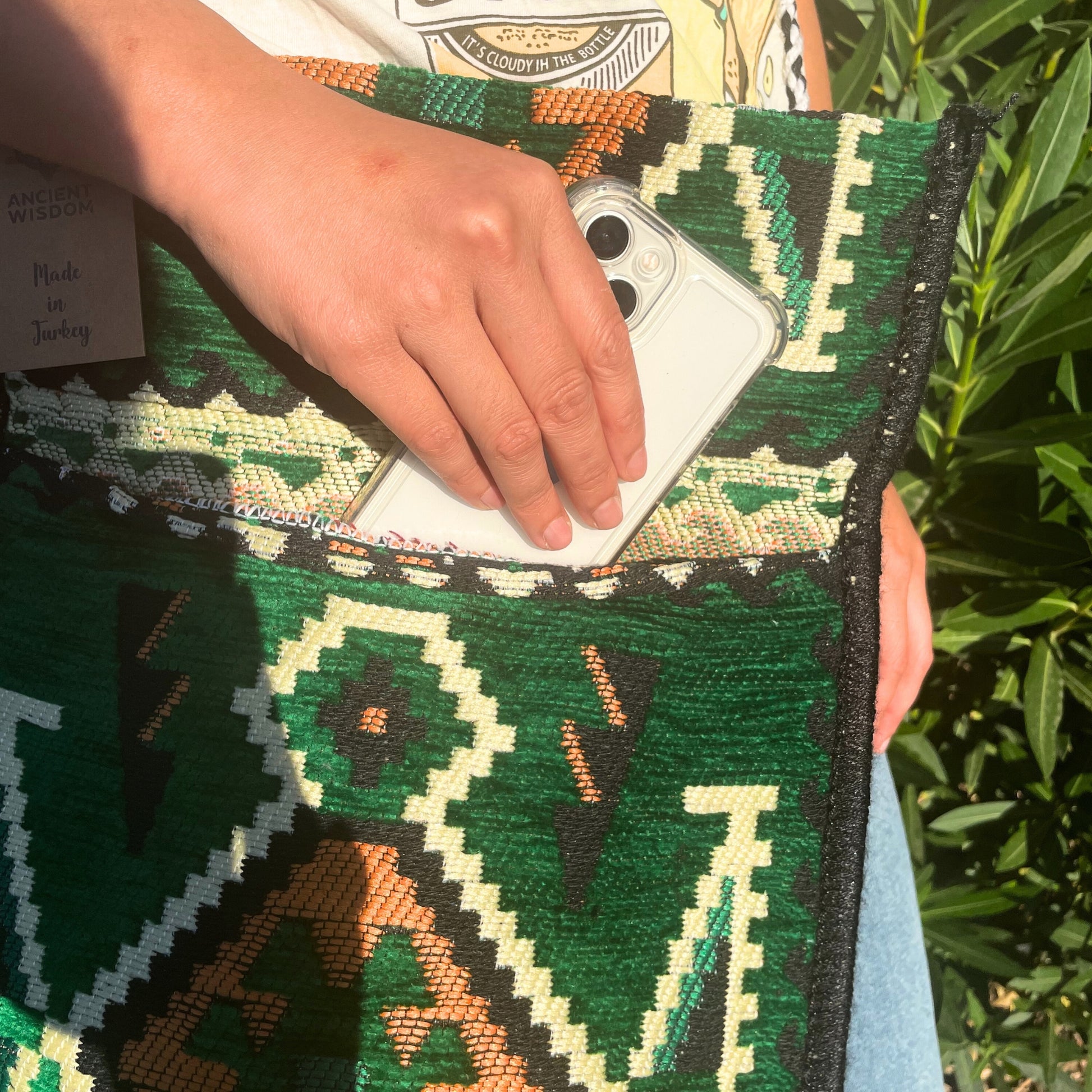 Geanta Kilim - Verde Smarald