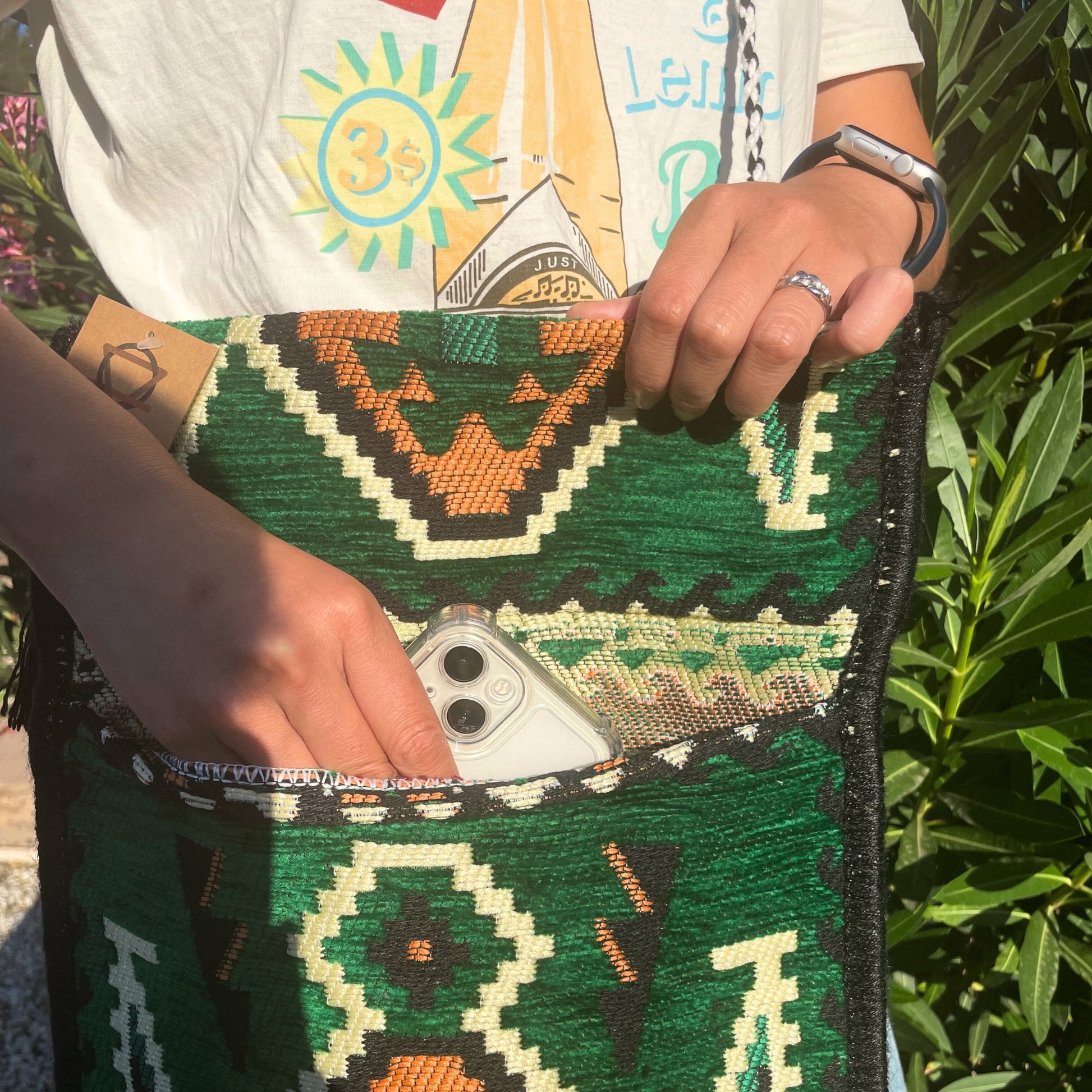 Geanta Kilim - Verde Smarald