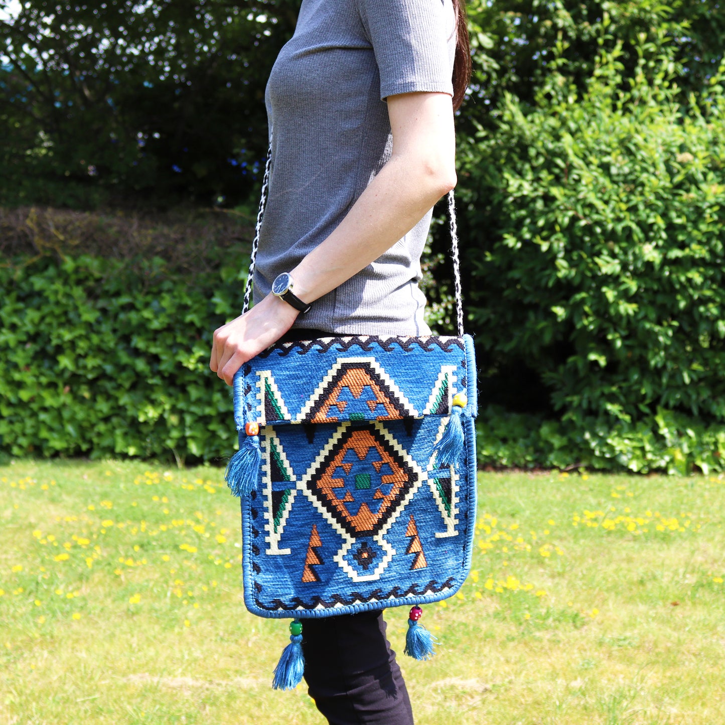 Geanta Kilim - Albastra