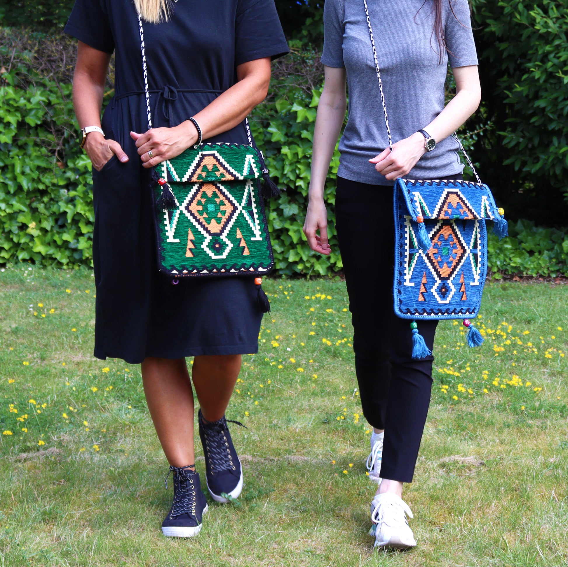 Geanta Kilim - Verde Smarald