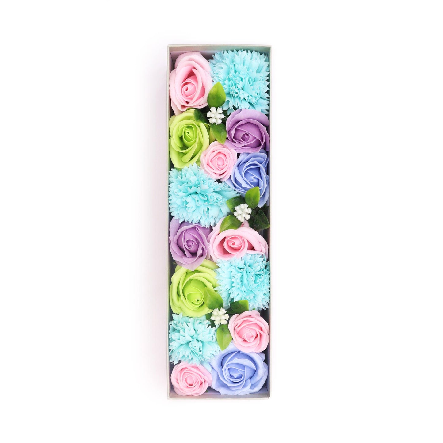 Arajament Floral Trandafiri Multicolori Sapun 28x9 cm