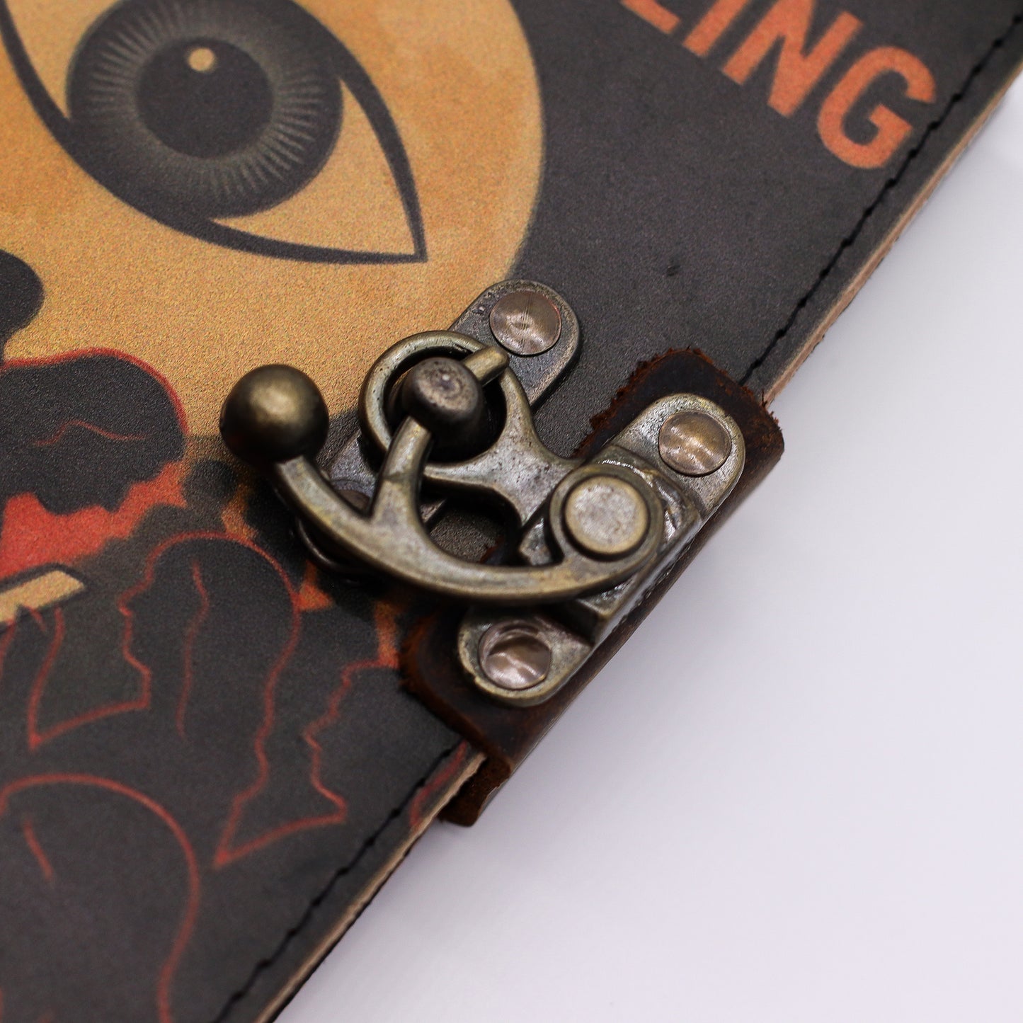 Agenda din Piele de 200 Pagini (18x13 cm) – Stop Doom Scrolling / Carnet Creativ pentru Notite, Inspiratie si Reflectie / Jurnal pentru Creativitate si Idei