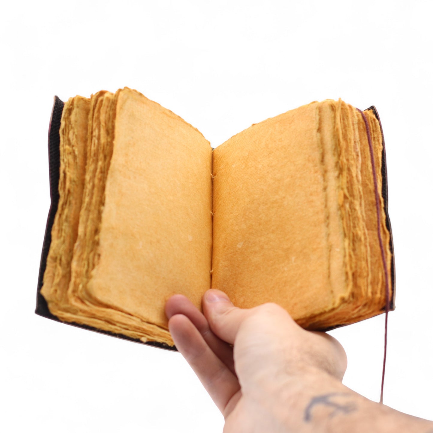 Agenda din Piele Vintage de 200 Pagini (13x10 cm) / Carnet Creativ pentru Notite, Inspiratie si Reflectie / Jurnal pentru Creativitate si Idei