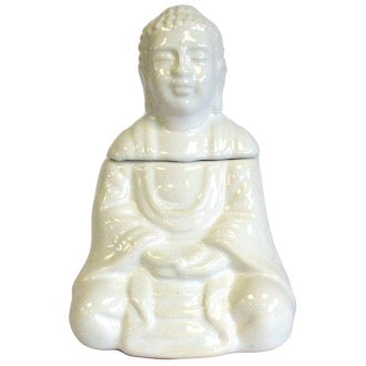 Arzator Buddha Alb pentru Uleiuri Parfumate