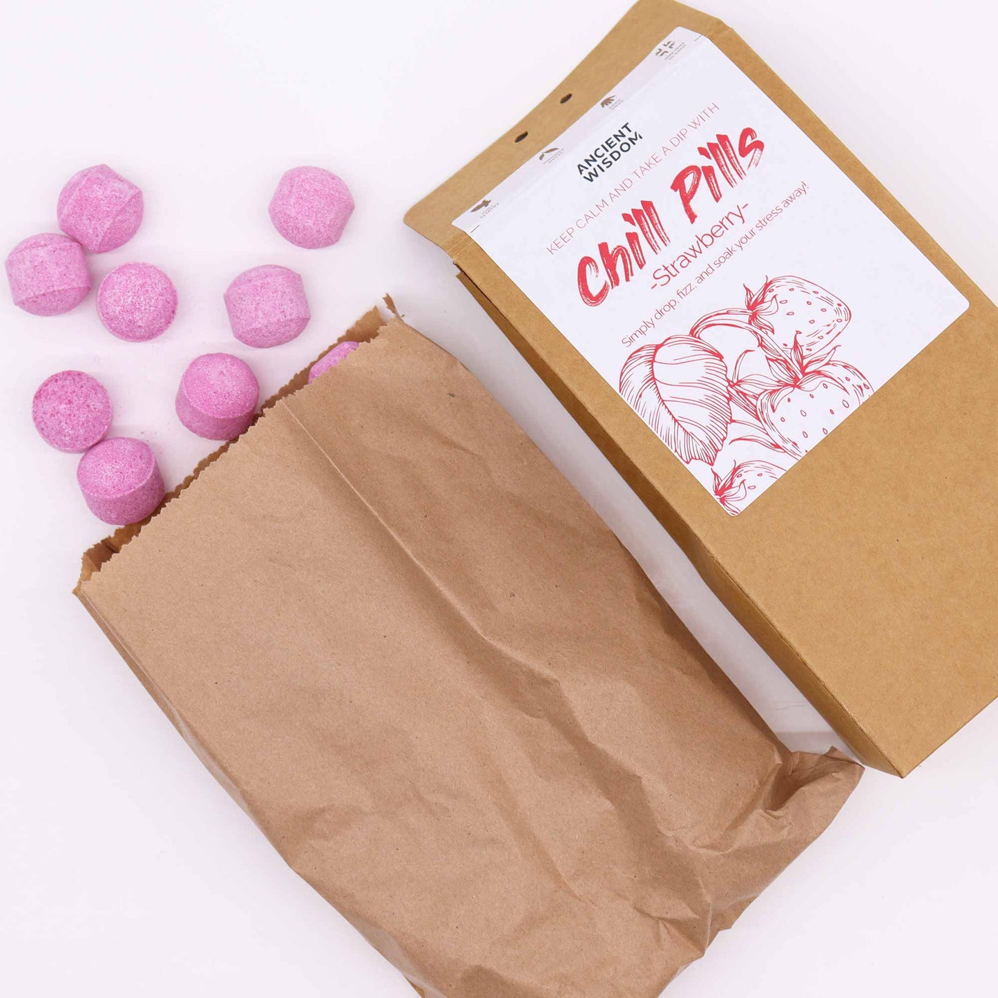 Bombe Baie Chill Pills 350g - Capsuni