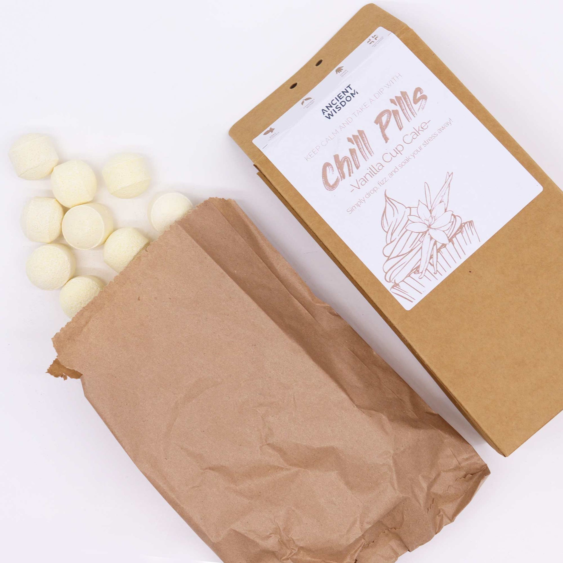 Bombe Baie Chill Pills 350g - Tort cu Vanilie