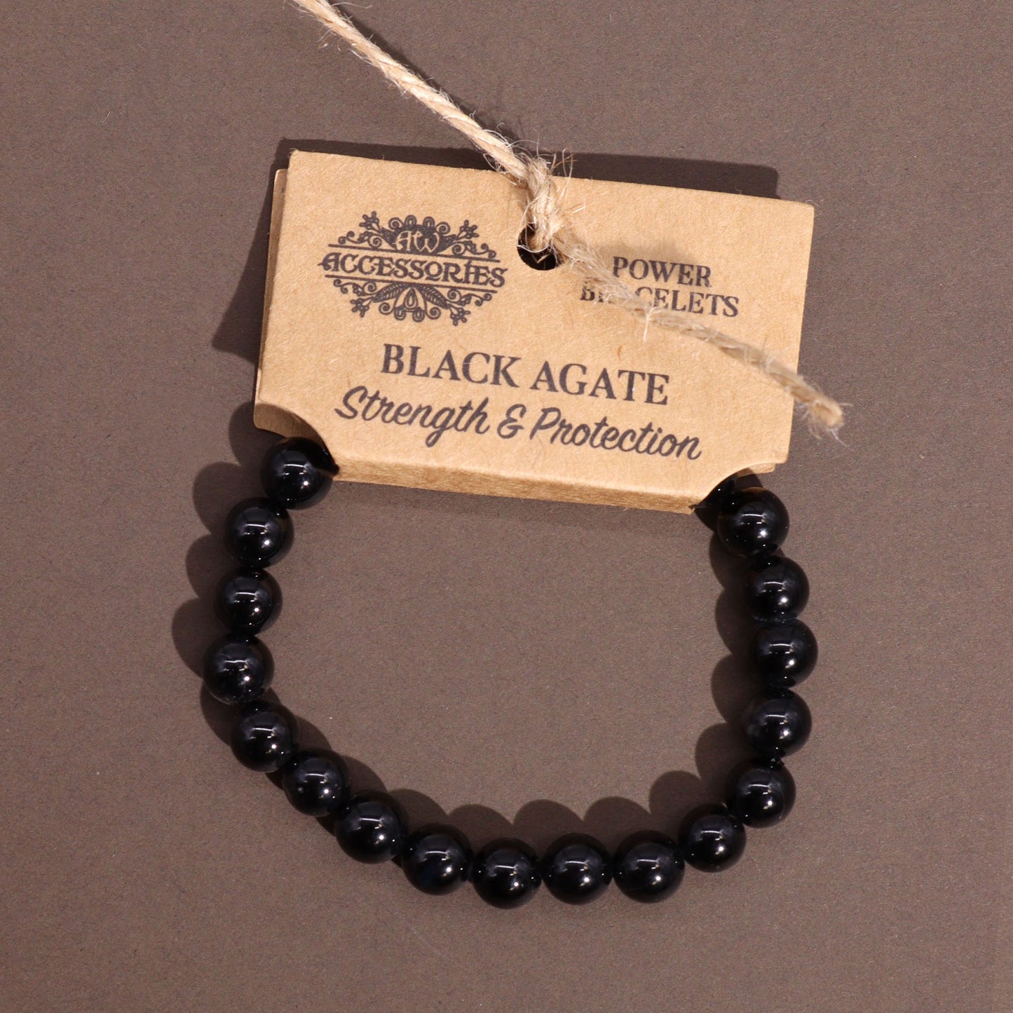 Bratara Putere - Agat Negru