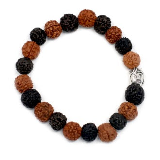 Bratara Rudraksha Buddha Bangle Mala - Mix