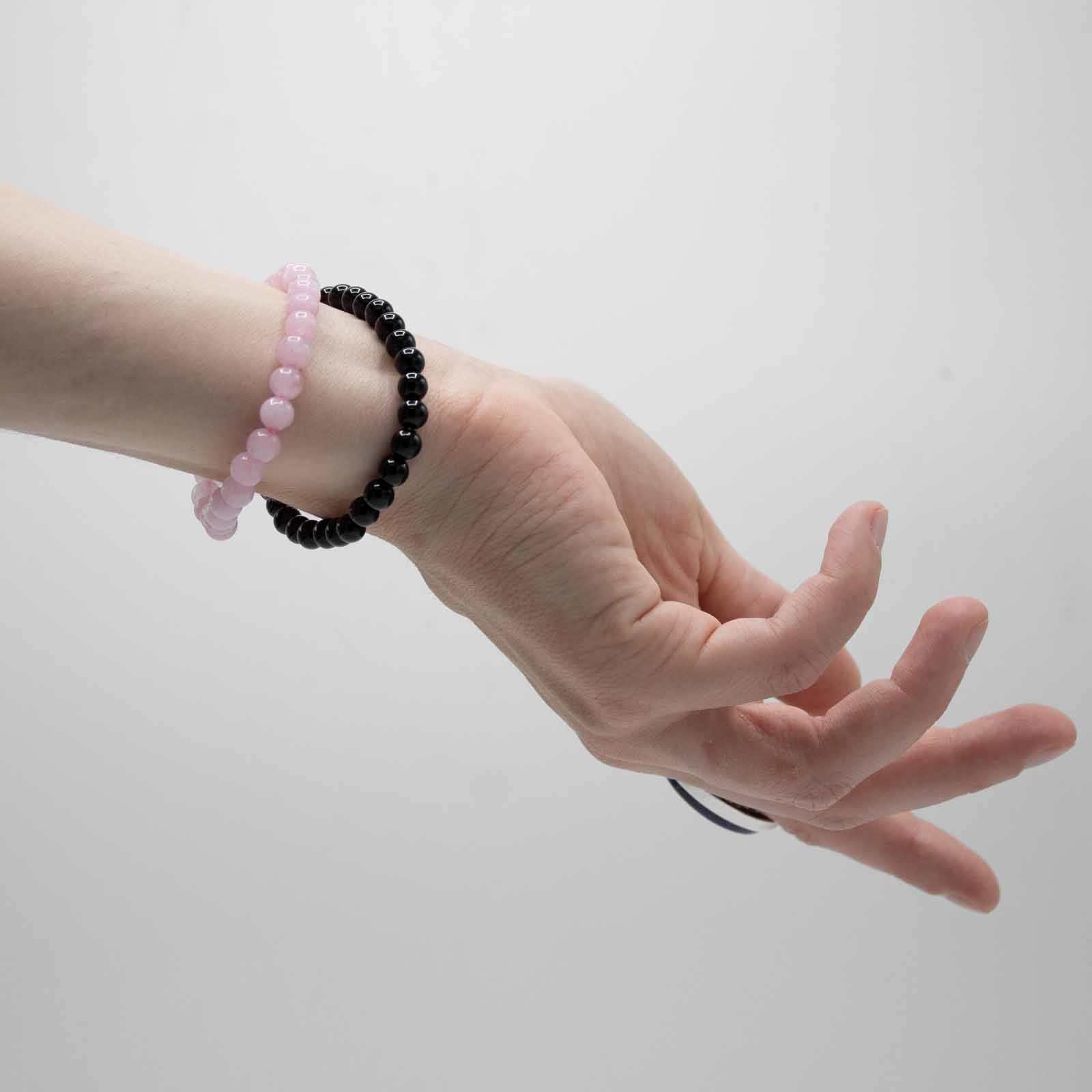 Bratara cu Pietre Pretioase - Cuart Roz