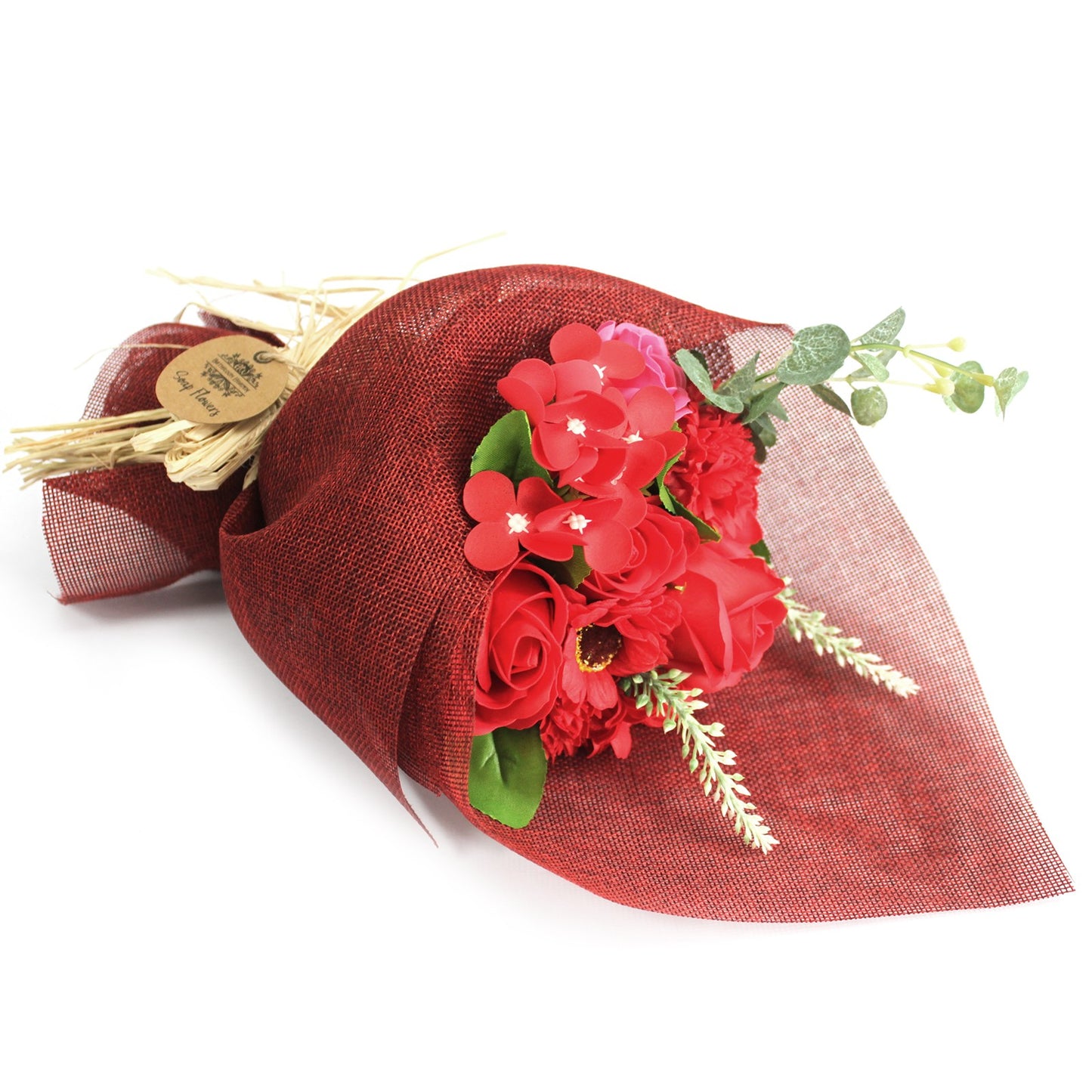 Buchet de Flori Rosii de Sapun