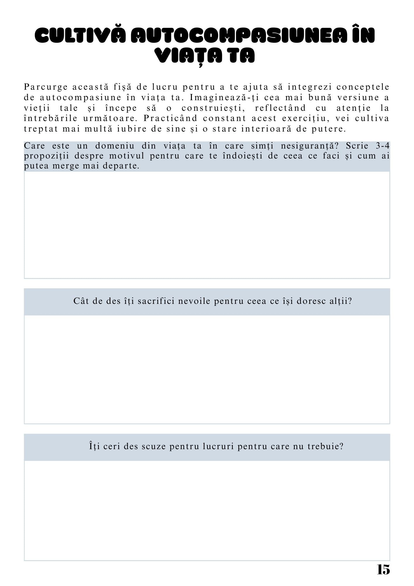 Caiet de Lucru - Exploreaza-ti Pasiunea - Descopera Ce Te Inspira Cu Adevarat / Claritate Mentala / Dezvoltare Personala & Mindfulness / Autocunoastere