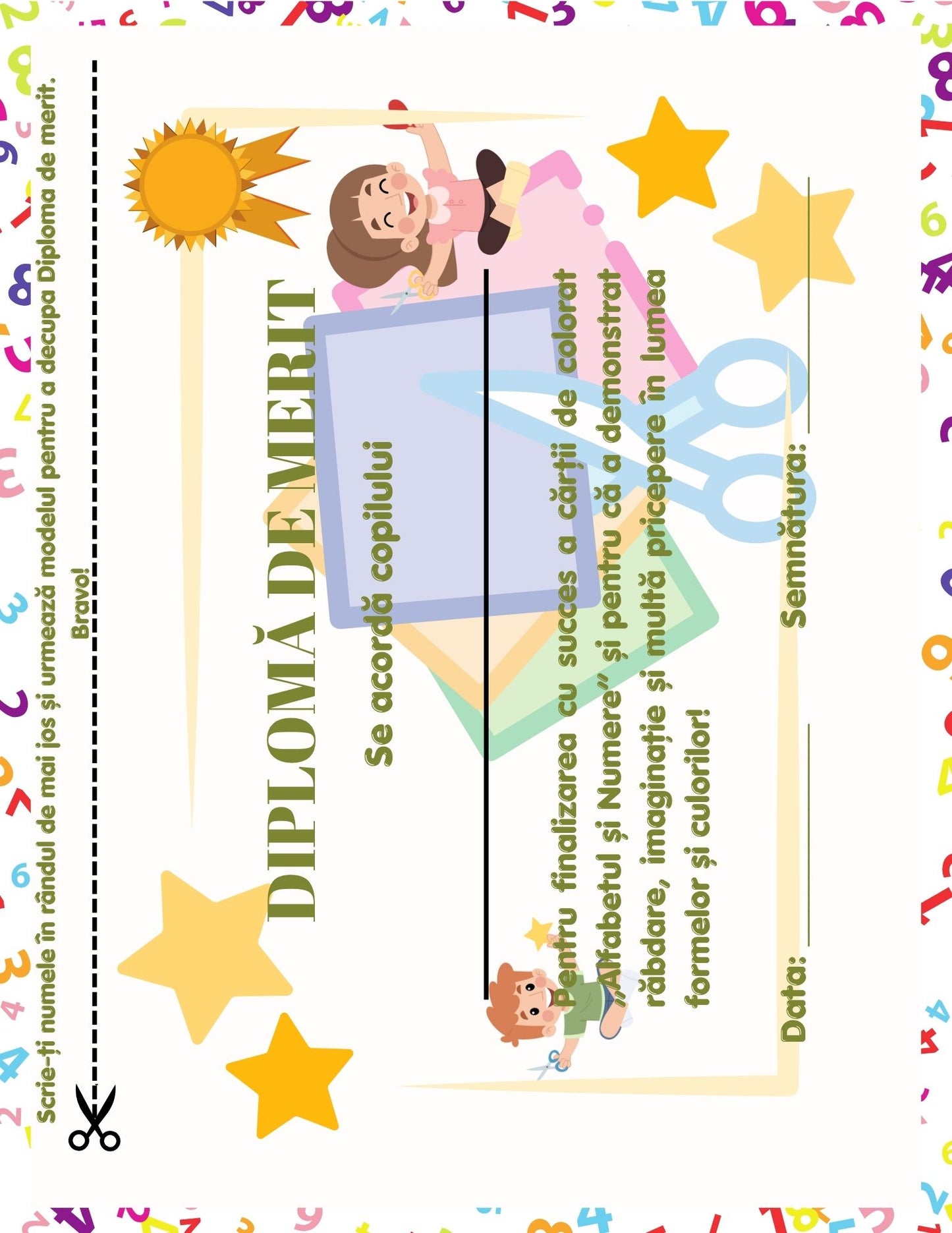 Carte cu Activitati - Alfabetul Si Numerele - Activitati Educative Pentru Copii / Joc Creativ si Educatie / Invatare Interactiva si Distractiva