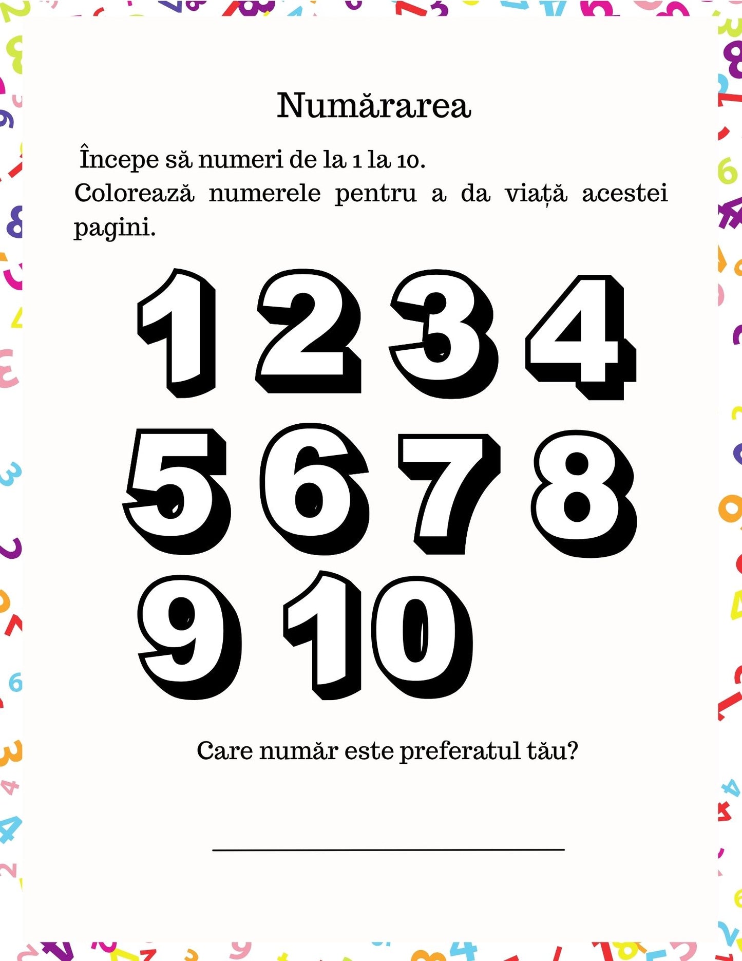 Carte cu Activitati - Alfabetul Si Numerele - Activitati Educative Pentru Copii / Joc Creativ si Educatie / Invatare Interactiva si Distractiva