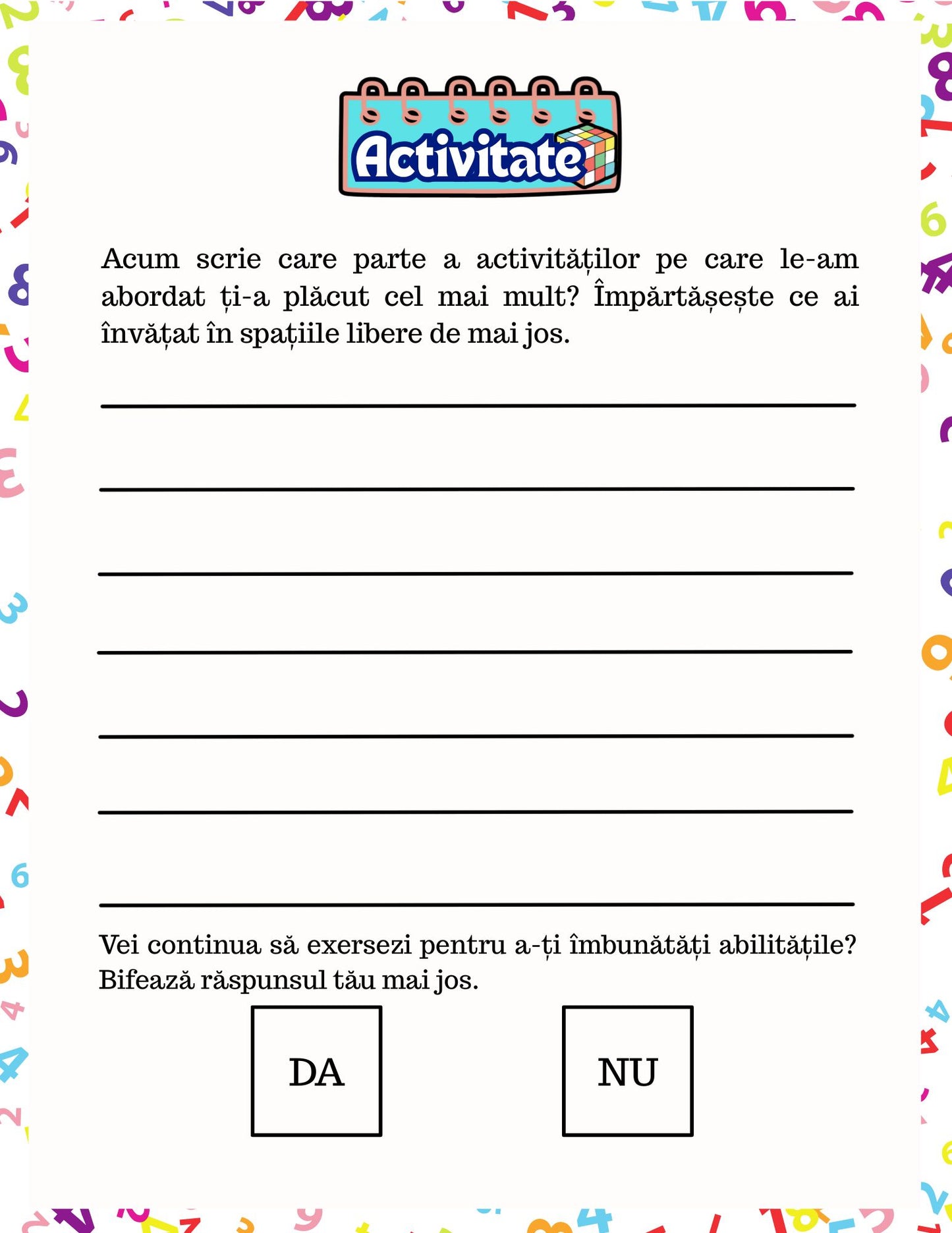 Carte cu Activitati - Alfabetul Si Numerele - Activitati Educative Pentru Copii / Joc Creativ si Educatie / Invatare Interactiva si Distractiva