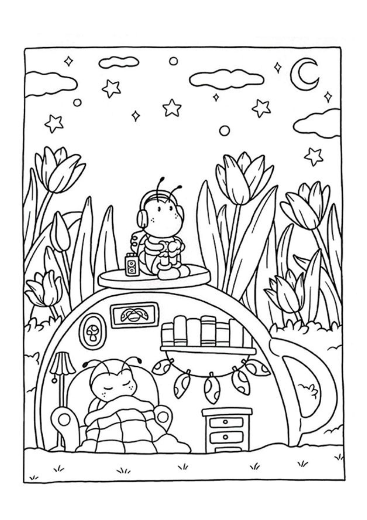 Carte de Colorat Cozy Moments - Armonie si Relaxare - Calatorie prin Culori:  Pentru Adulti si Copii \ Carte Digitala \ Ebook
