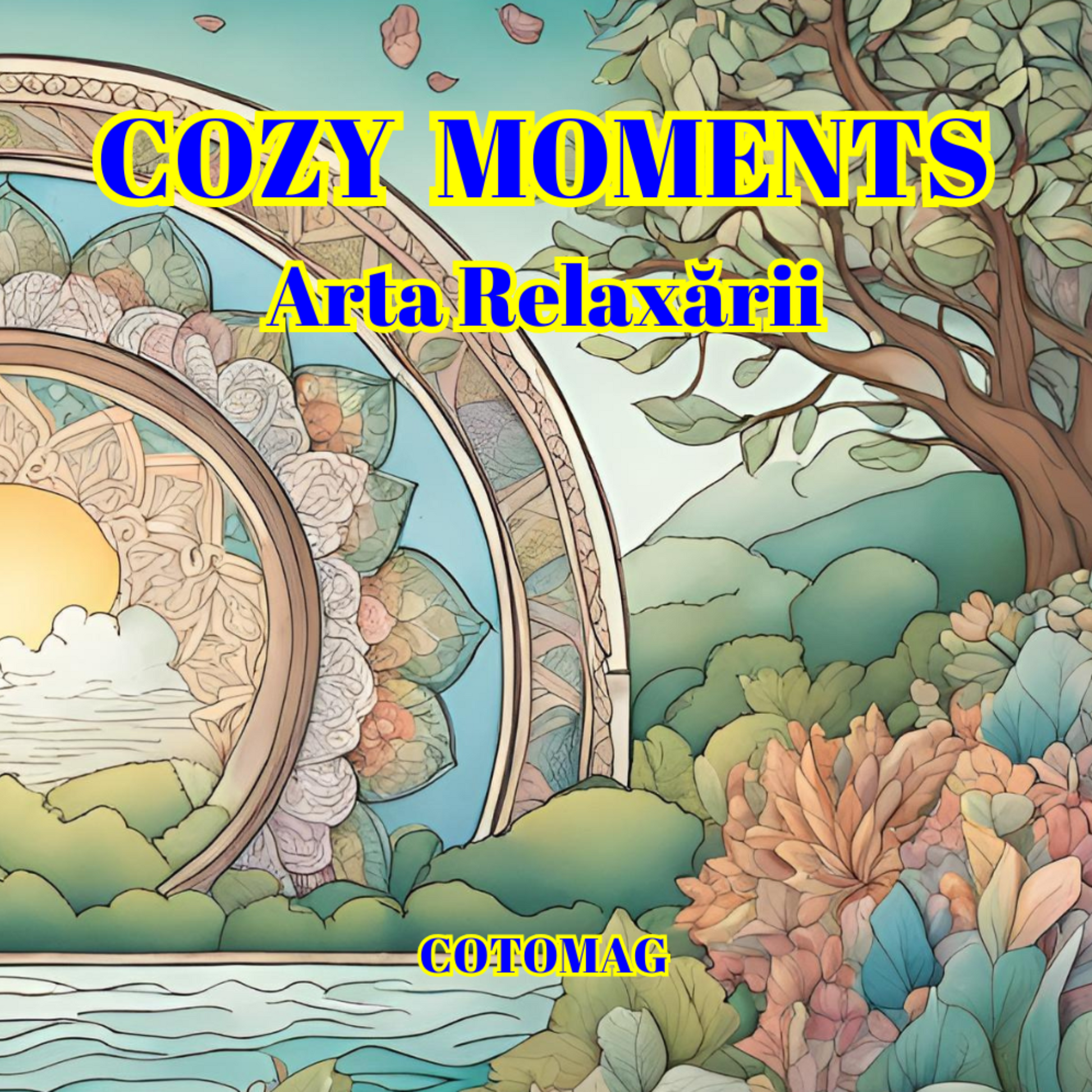 Carte de Colorat Cozy Moments - Arta Relaxarii Pentru Adulti si Copii / Carte Digitala / Ebook