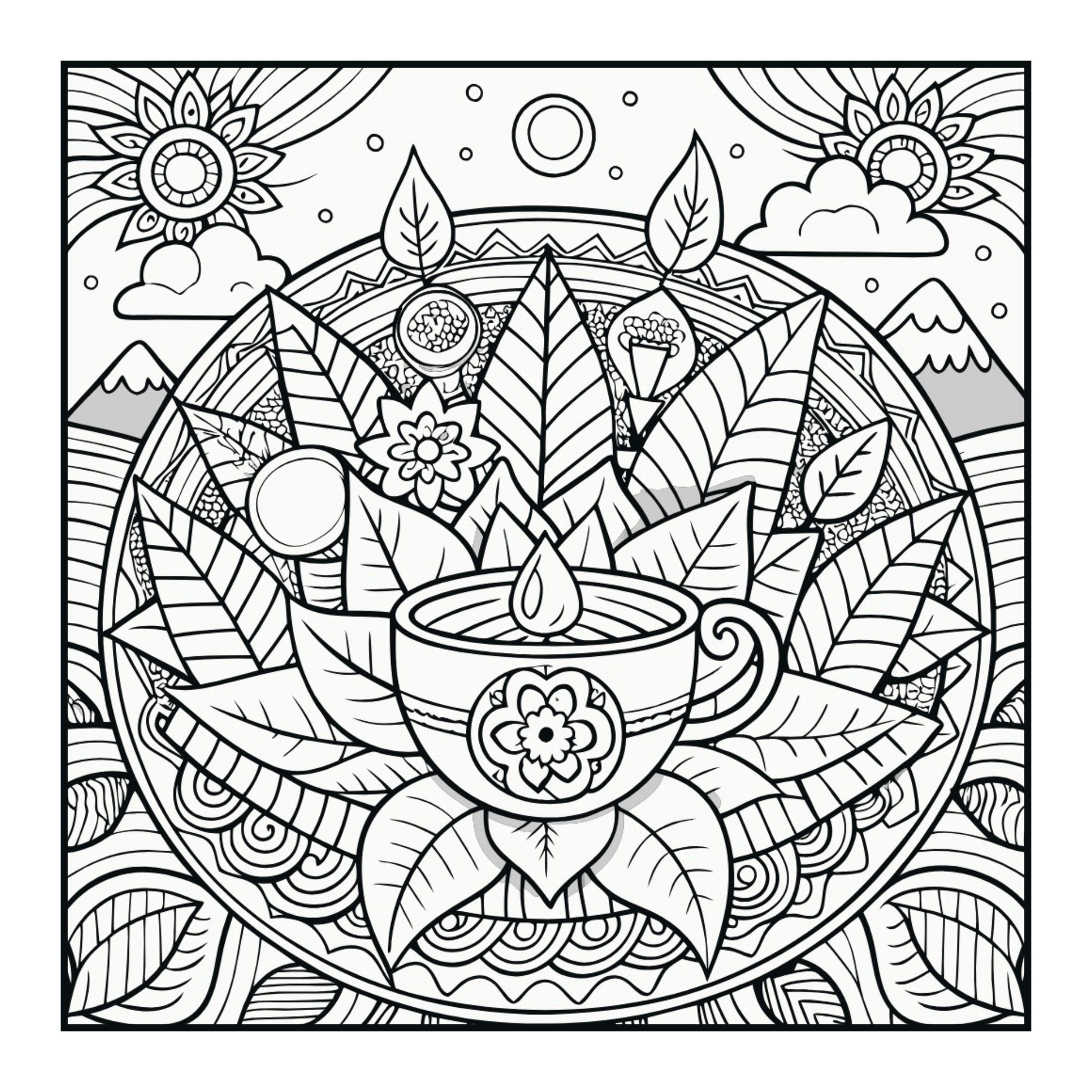 Carte de Colorat Cozy Moments - Arta Relaxarii Pentru Adulti si Copii / Carte Digitala / Ebook
