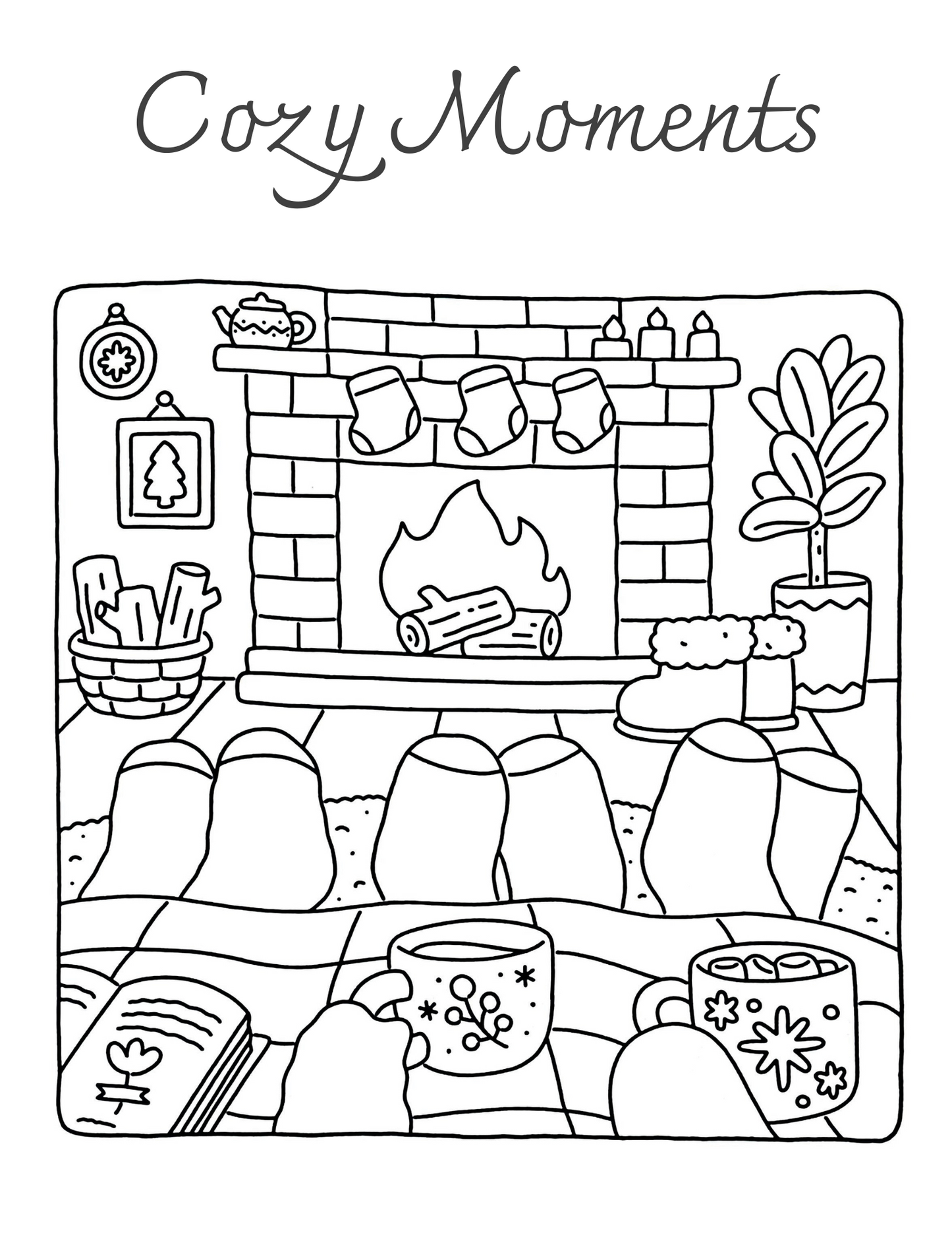 Carte de Colorat Cozy Moments - Prietenie Adevarata - Armonie si Echilibru Pentru Adulti si Copii \ Carte Digitala \ Ebook