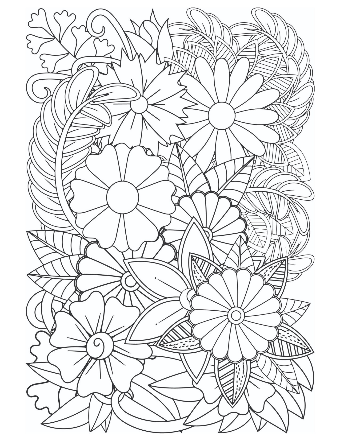 Carte de Colorat Gradina Linistii - Terapia Anti-Stres Prin Arta Florala Pentru Adulti si Copii / Carte Digitala / Ebook