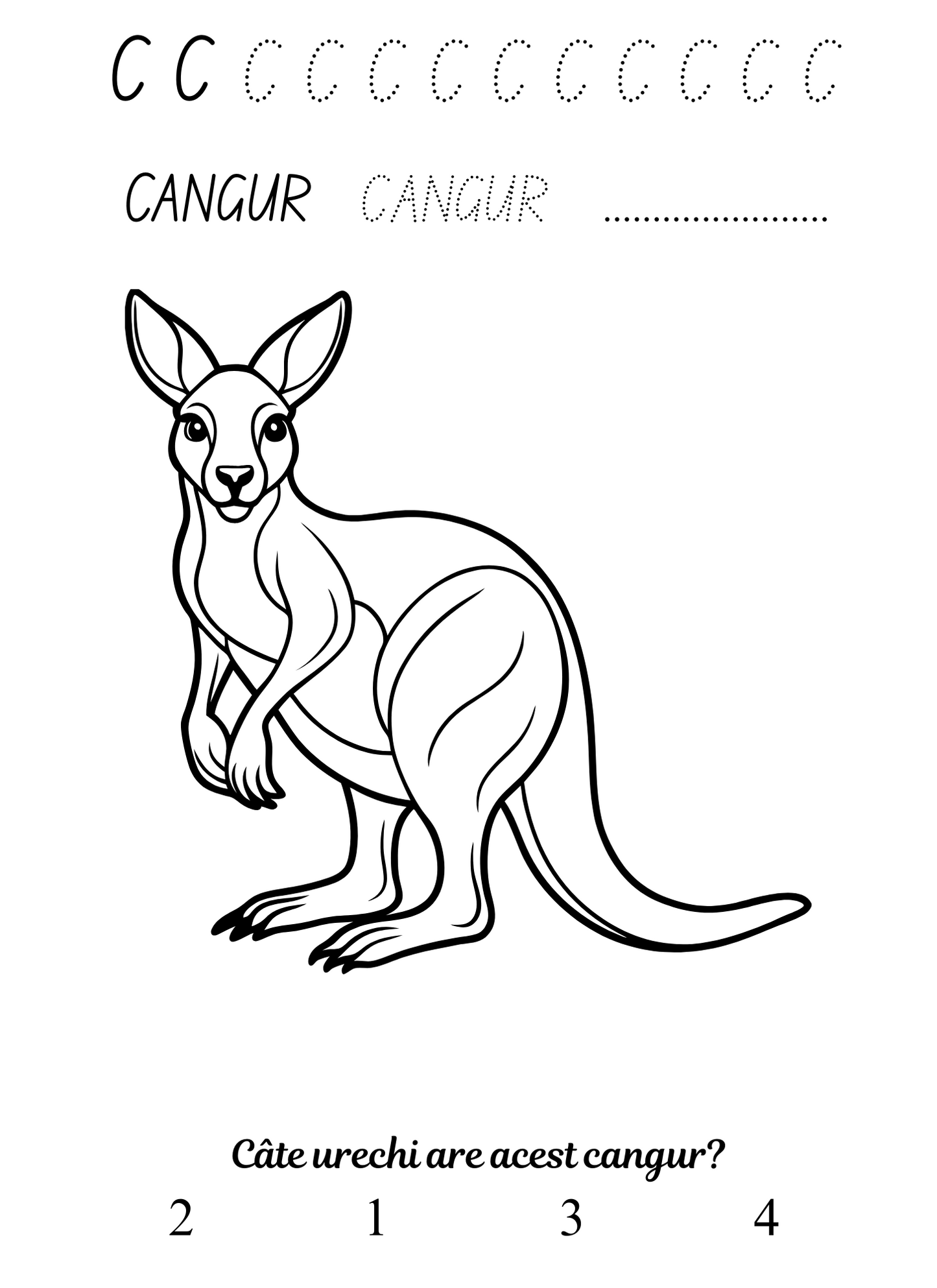 Carte de Colorat Lumea Animalelor de la A la Z: Coloreaza-Scrie-Raspunde / Carte de Colorat cu Activitati Pentru Copii / Carte Digitala / Ebook