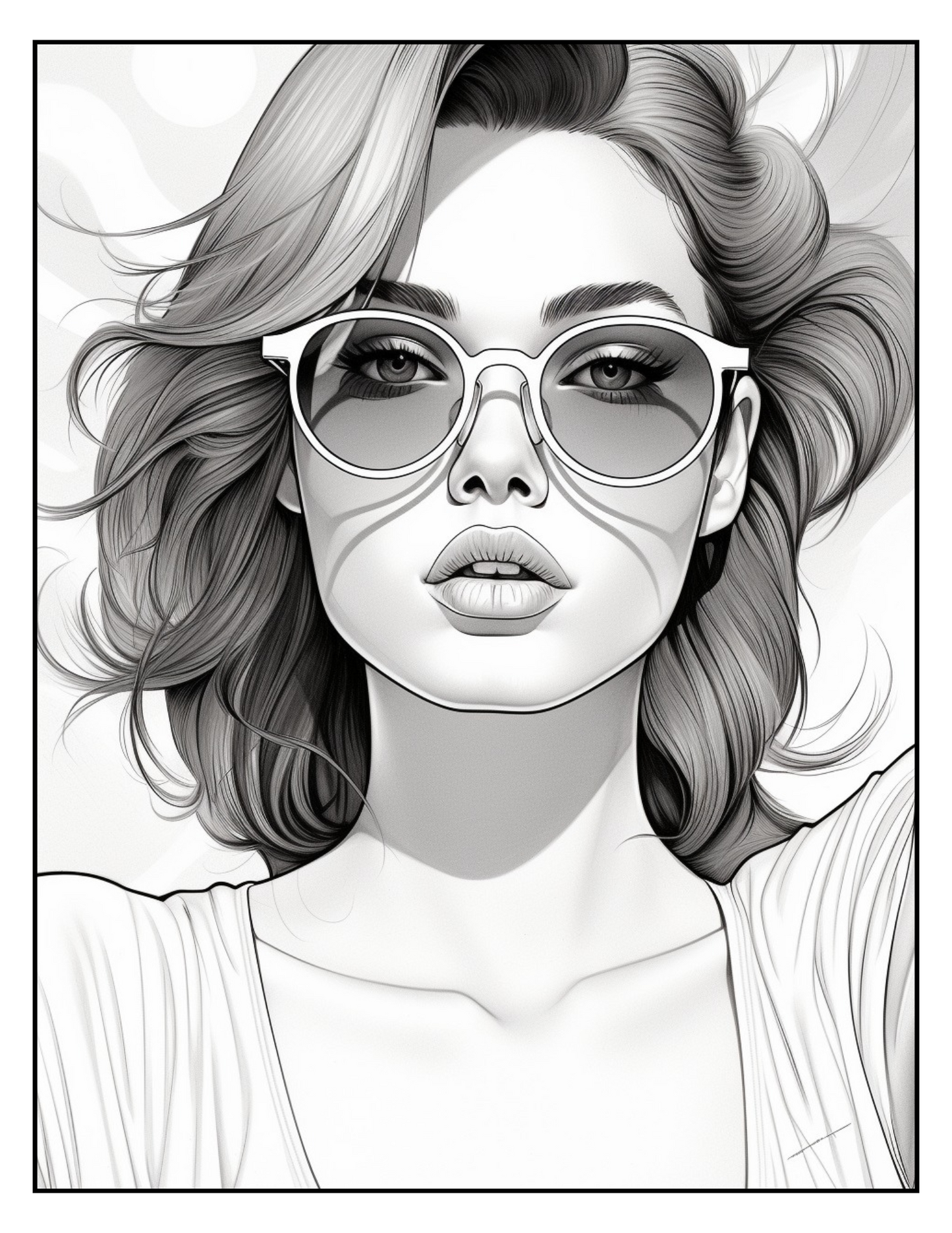 Carte de Colorat Lumea Elegantei - Moda Si Stil Pentru Adulti si Copii / Carte Digitala / Ebook