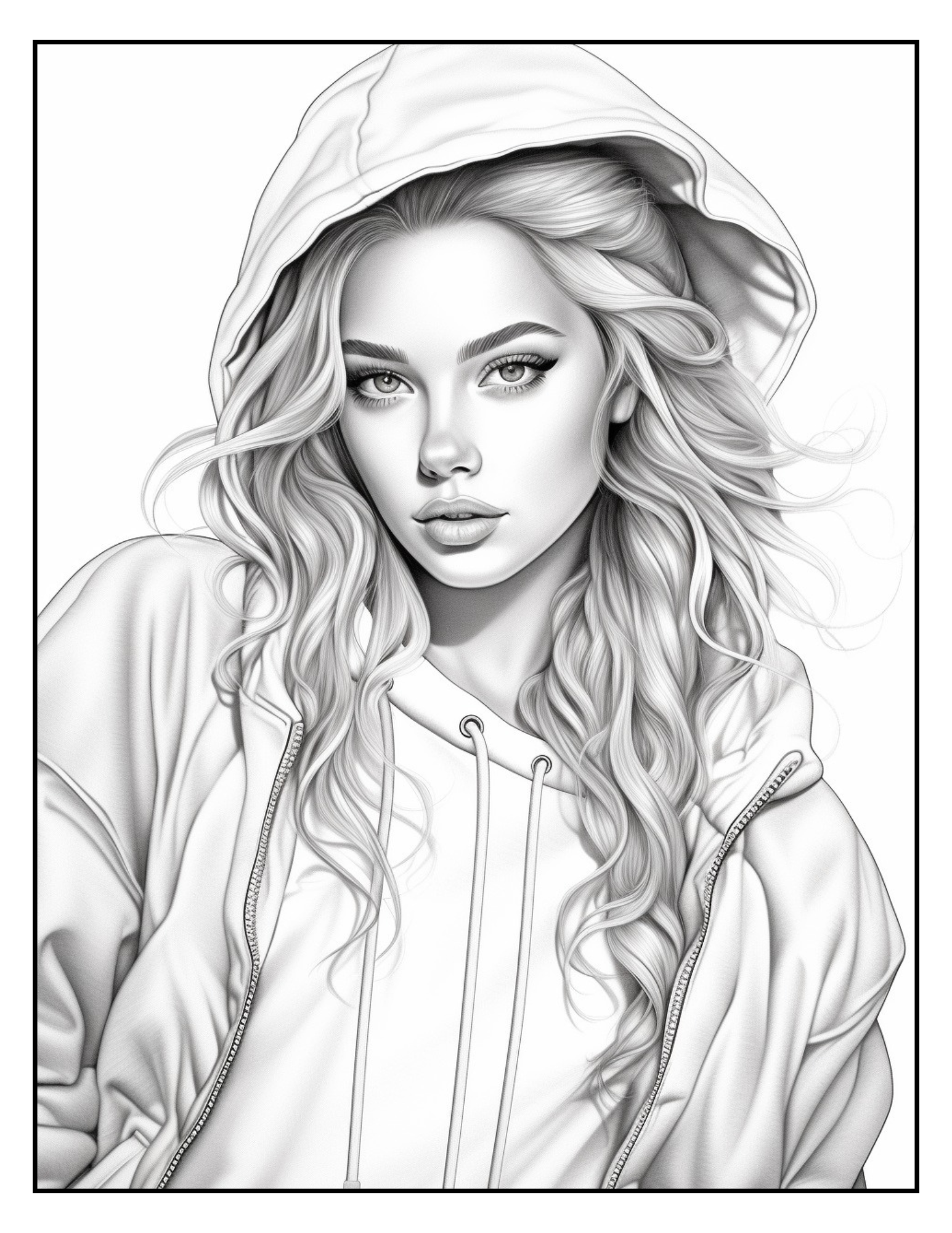 Carte de Colorat Lumea Elegantei - Moda Si Stil Pentru Adulti si Copii / Carte Digitala / Ebook