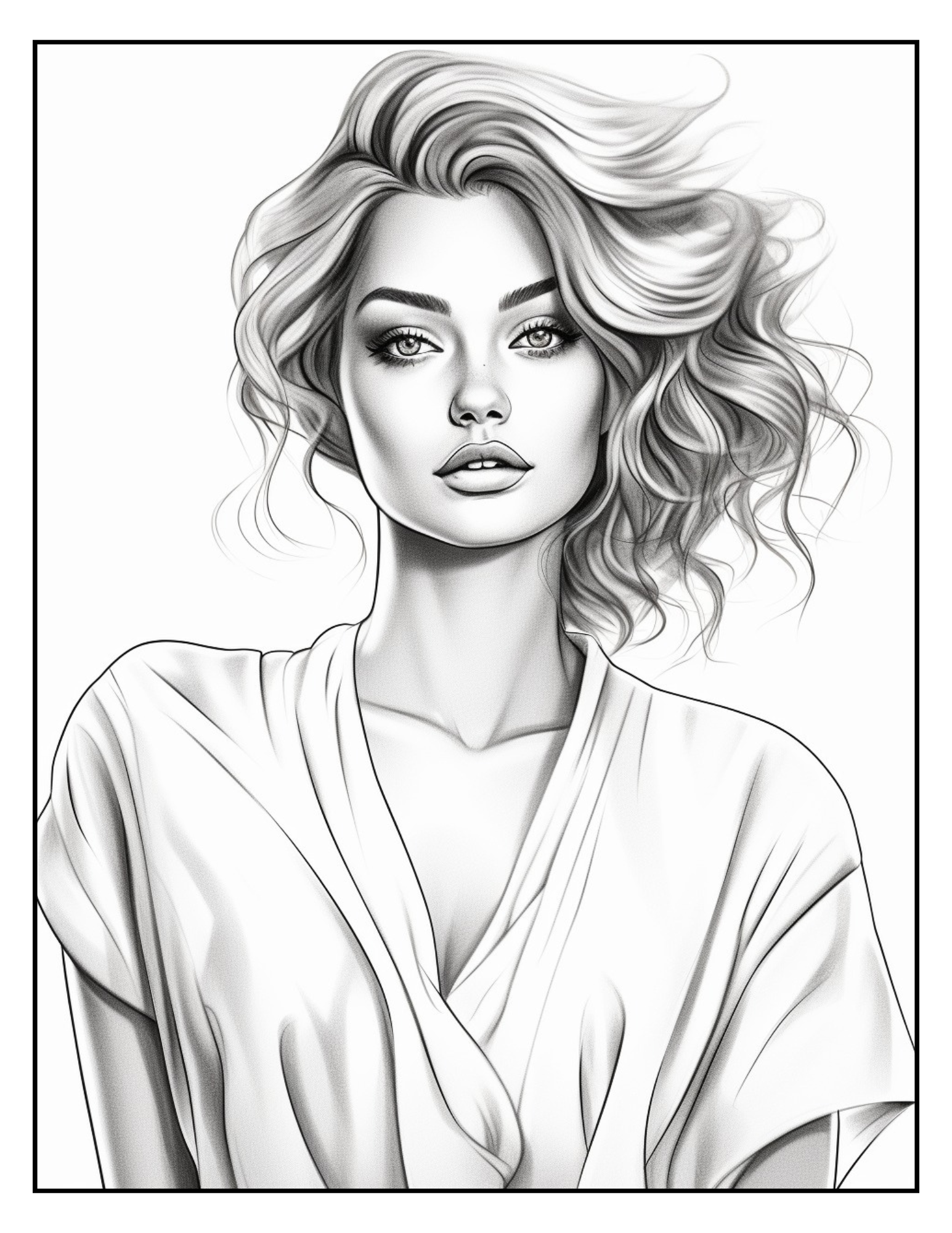 Carte de Colorat Lumea Elegantei - Moda Si Stil Pentru Adulti si Copii / Carte Digitala / Ebook