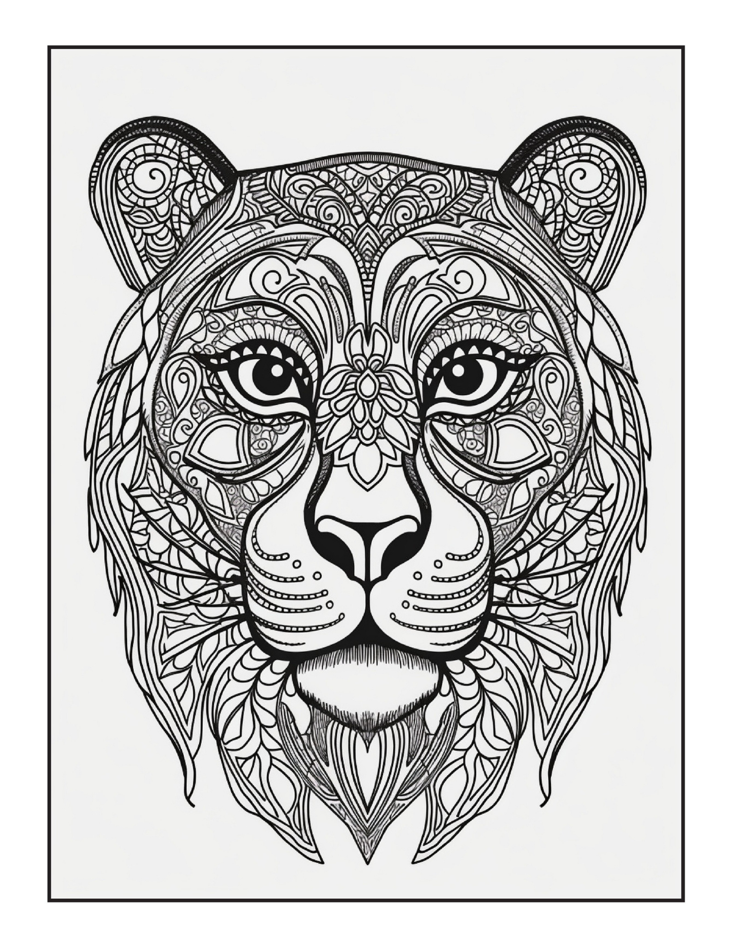 Carte de Colorat Lumea Magica a Animalelor Mandala – O Carte de Colorat Relaxanta Pentru Adulti si Copii / Carte Digitala / Ebook