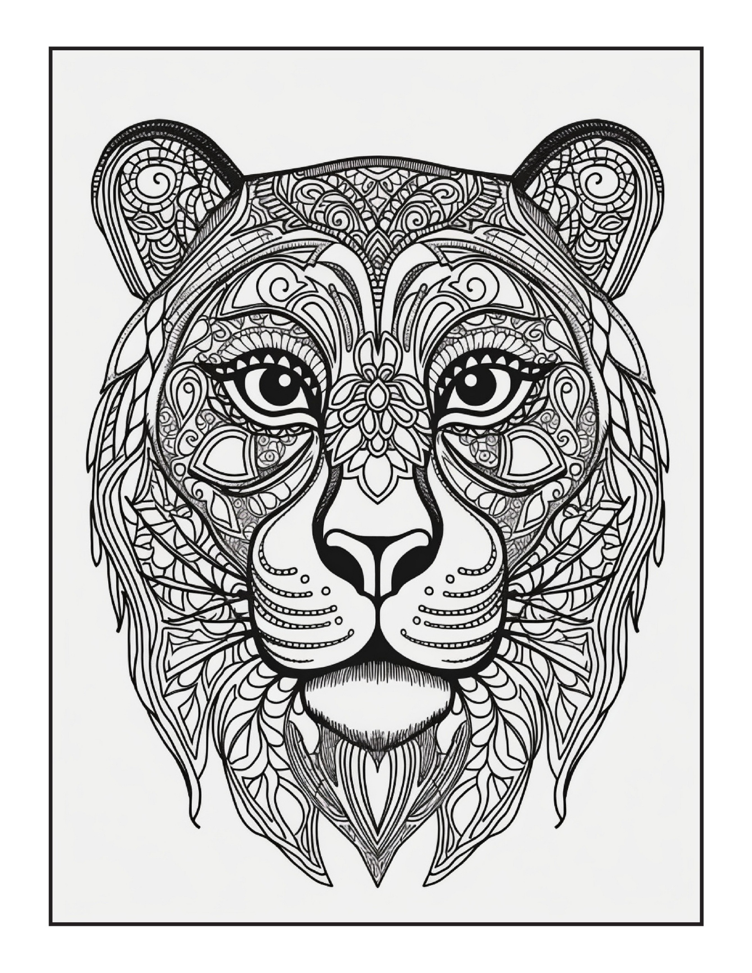 Carte de Colorat Lumea Magica a Animalelor Mandala – O Carte de Colorat Relaxanta Pentru Adulti si Copii / Carte Digitala / Ebook
