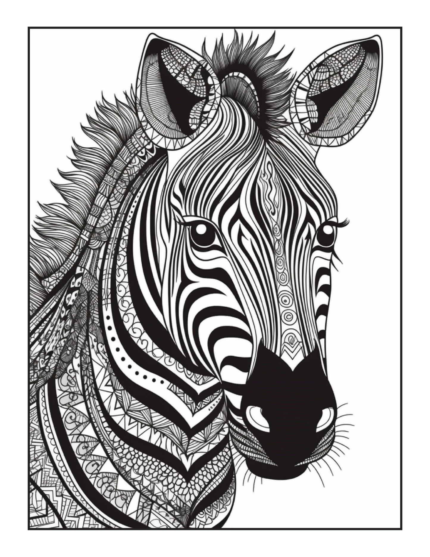 Carte de Colorat Lumea Magica a Animalelor Mandala – O Carte de Colorat Relaxanta Pentru Adulti si Copii / Carte Digitala / Ebook