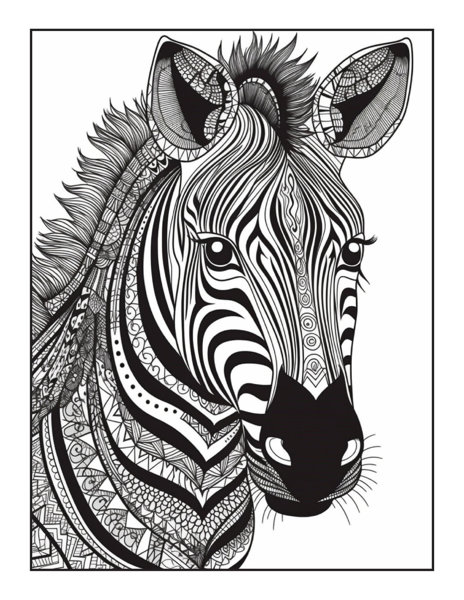 Carte de Colorat Lumea Magica a Animalelor Mandala – O Carte de Colorat Relaxanta Pentru Adulti si Copii / Carte Digitala / Ebook