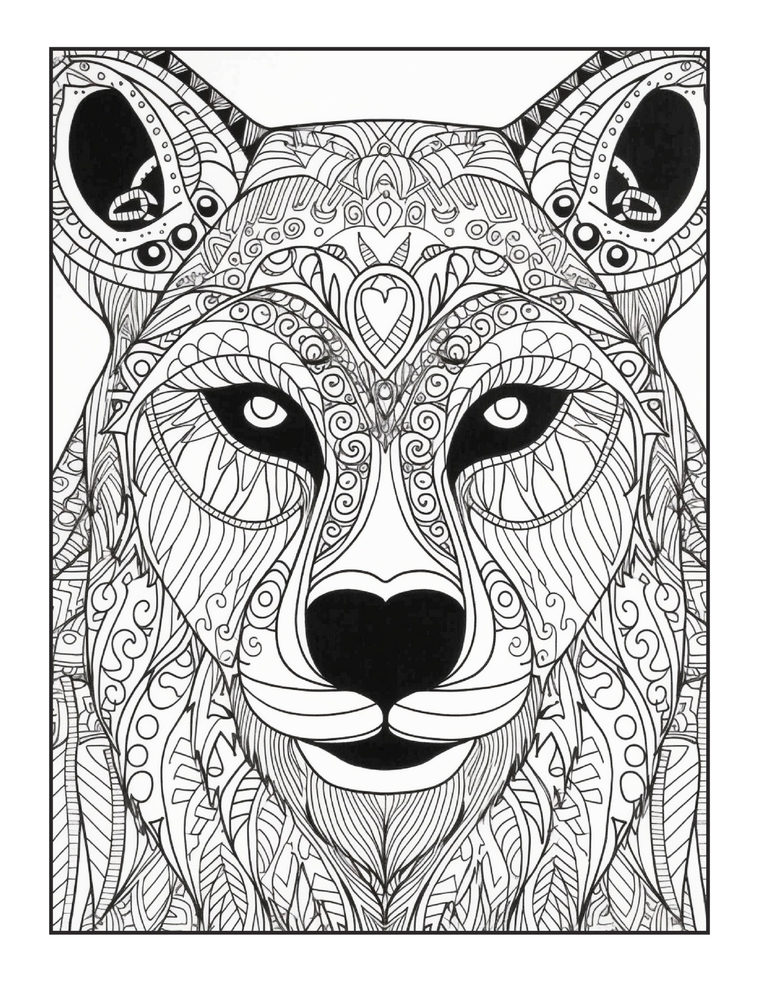 Carte de Colorat Lumea Magica a Animalelor Mandala – O Carte de Colorat Relaxanta Pentru Adulti si Copii / Carte Digitala / Ebook