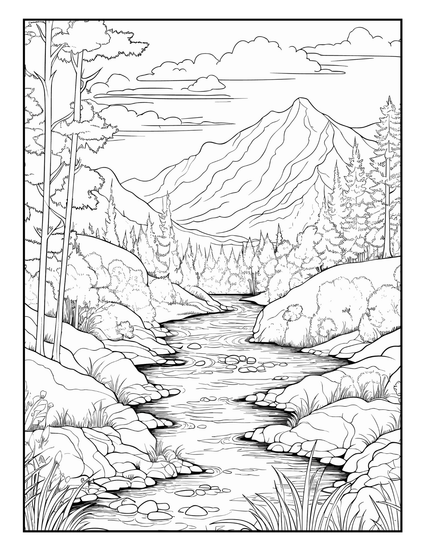 Carte de Colorat Natura - Evadarea Ta Din Cotidian Pentru Adulti si Copii / Carte Digitala / Ebook