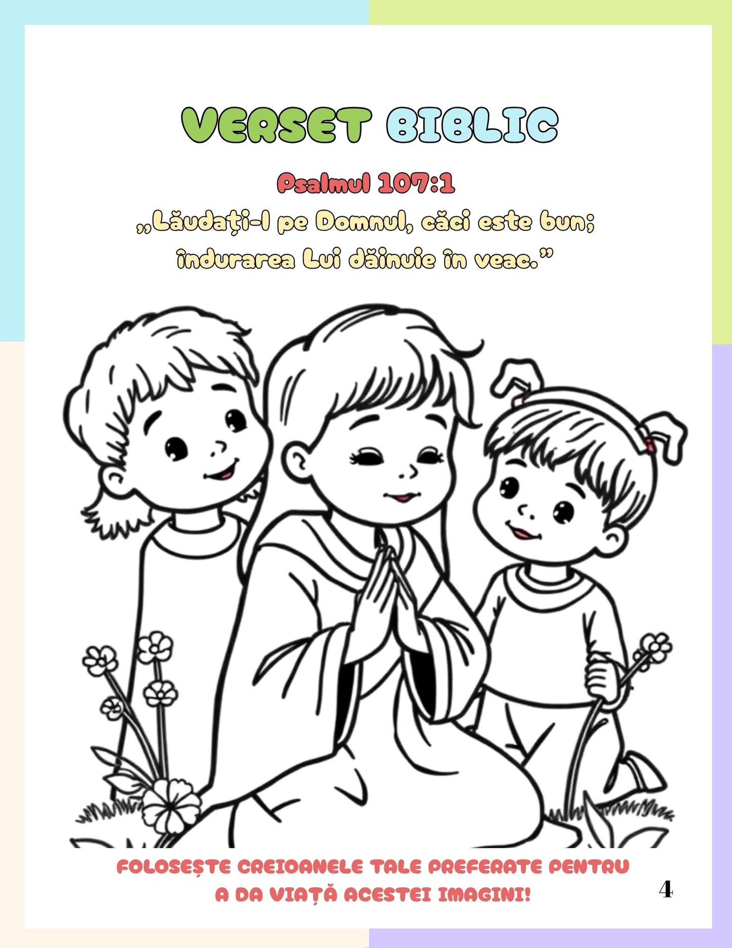Cartea Mea Cu Activitati SI Afirmatii Divine - Recunostinta Si Lauda / Pentru Copii / Jocuri Creative Si Educatie / Invatare Interactiva Si Distractiva / Jocuri Educative Crestine Interactiva Si Distractiva / Jocuri Educative Crestine