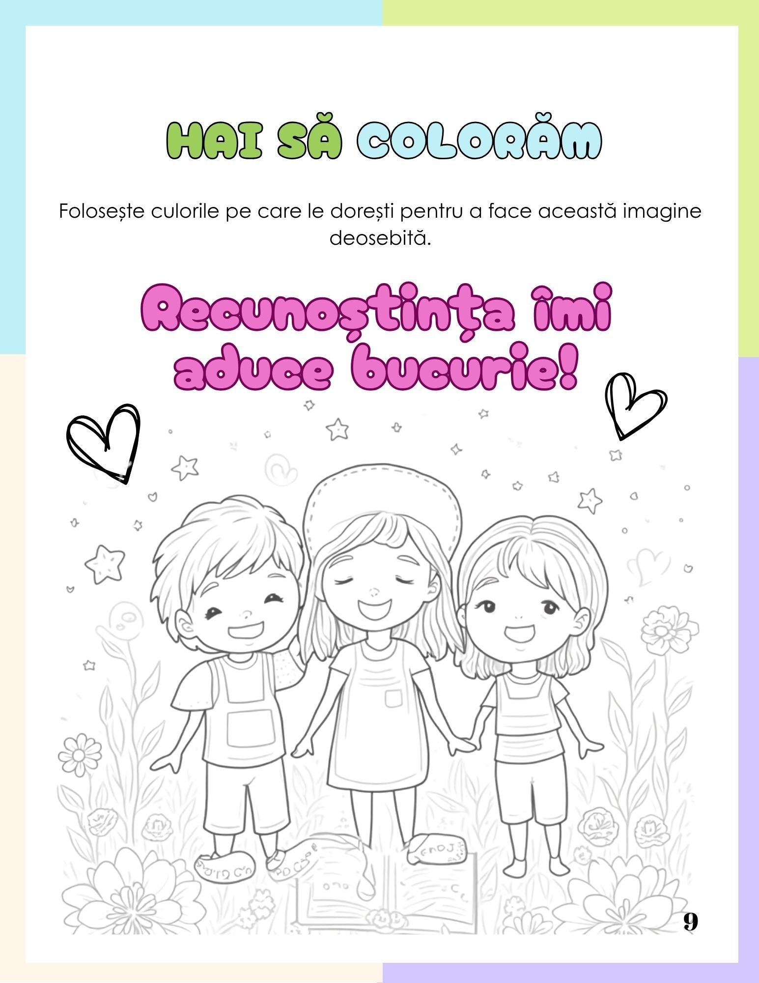 Cartea Mea Cu Activitati SI Afirmatii Divine - Recunostinta Si Lauda / Pentru Copii / Jocuri Creative Si Educatie / Invatare Interactiva Si Distractiva / Jocuri Educative Crestine Interactiva Si Distractiva / Jocuri Educative Crestine