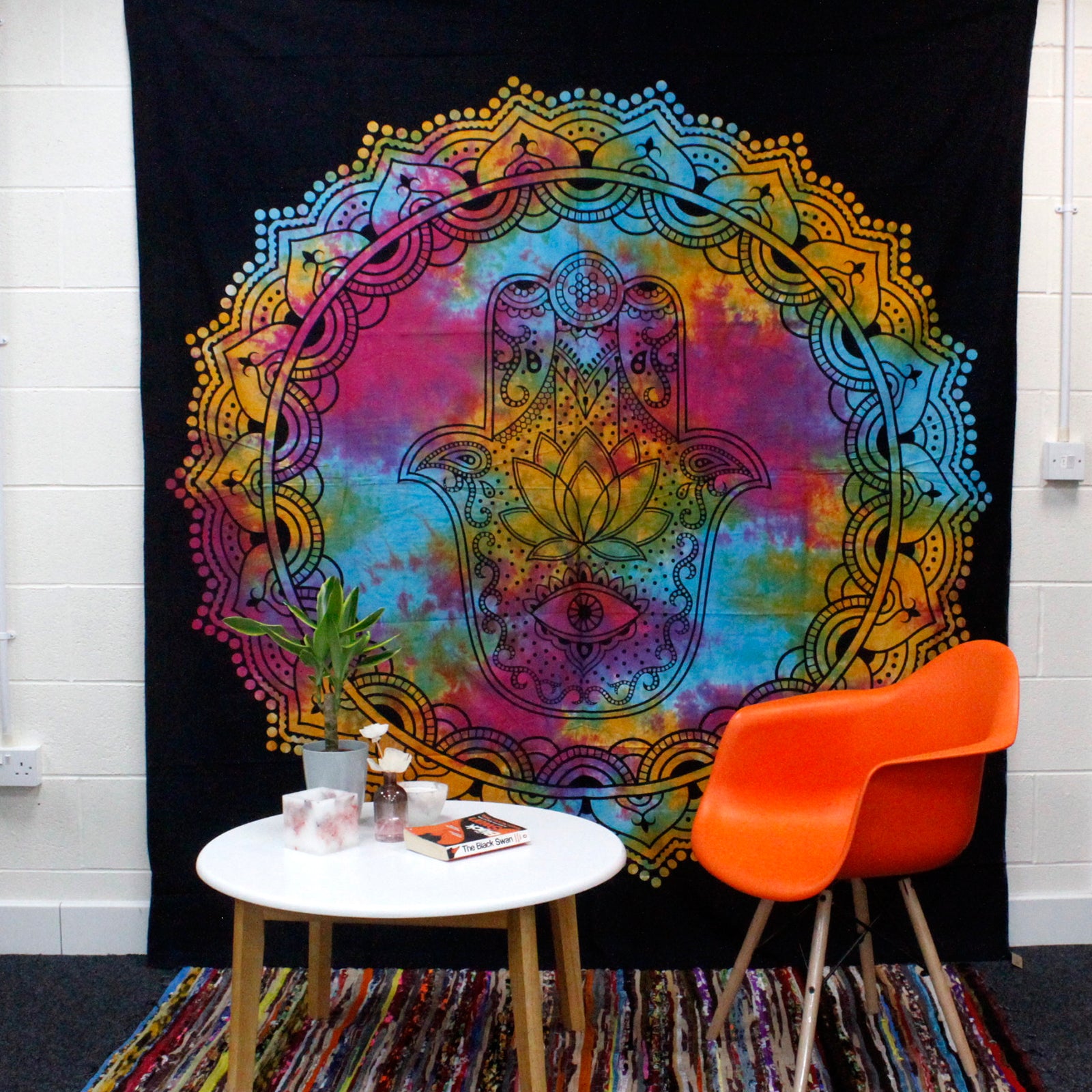 Cuvertura de Pat Dubla din Bumbac - Hamsa