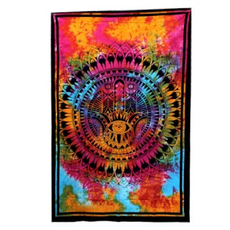 Cuvertura de Pat din Bumbac - Hamsa detalii: