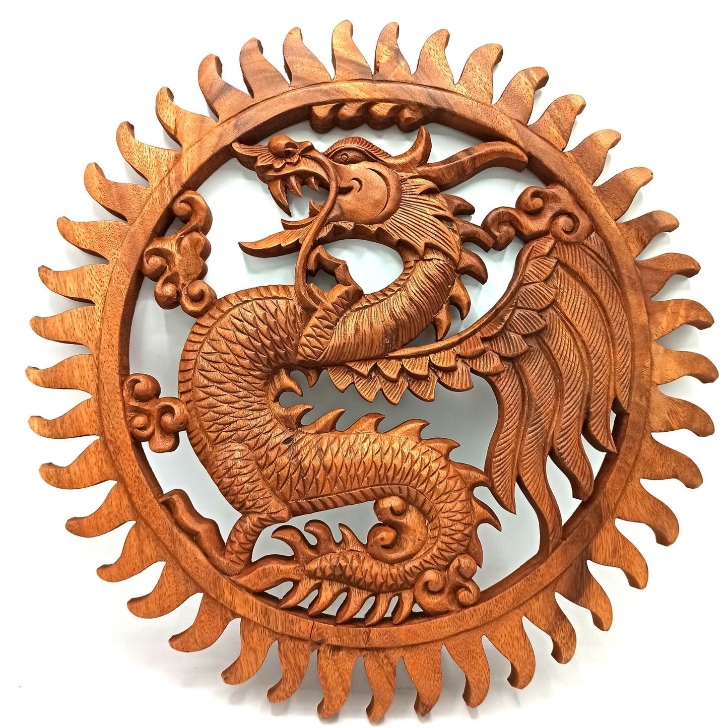 Decoratiune din Lemn - Dragon