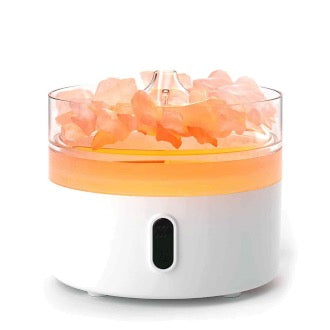 Difuzor Aromaterapie cu Sare de Himalaya - Efect de Flacara