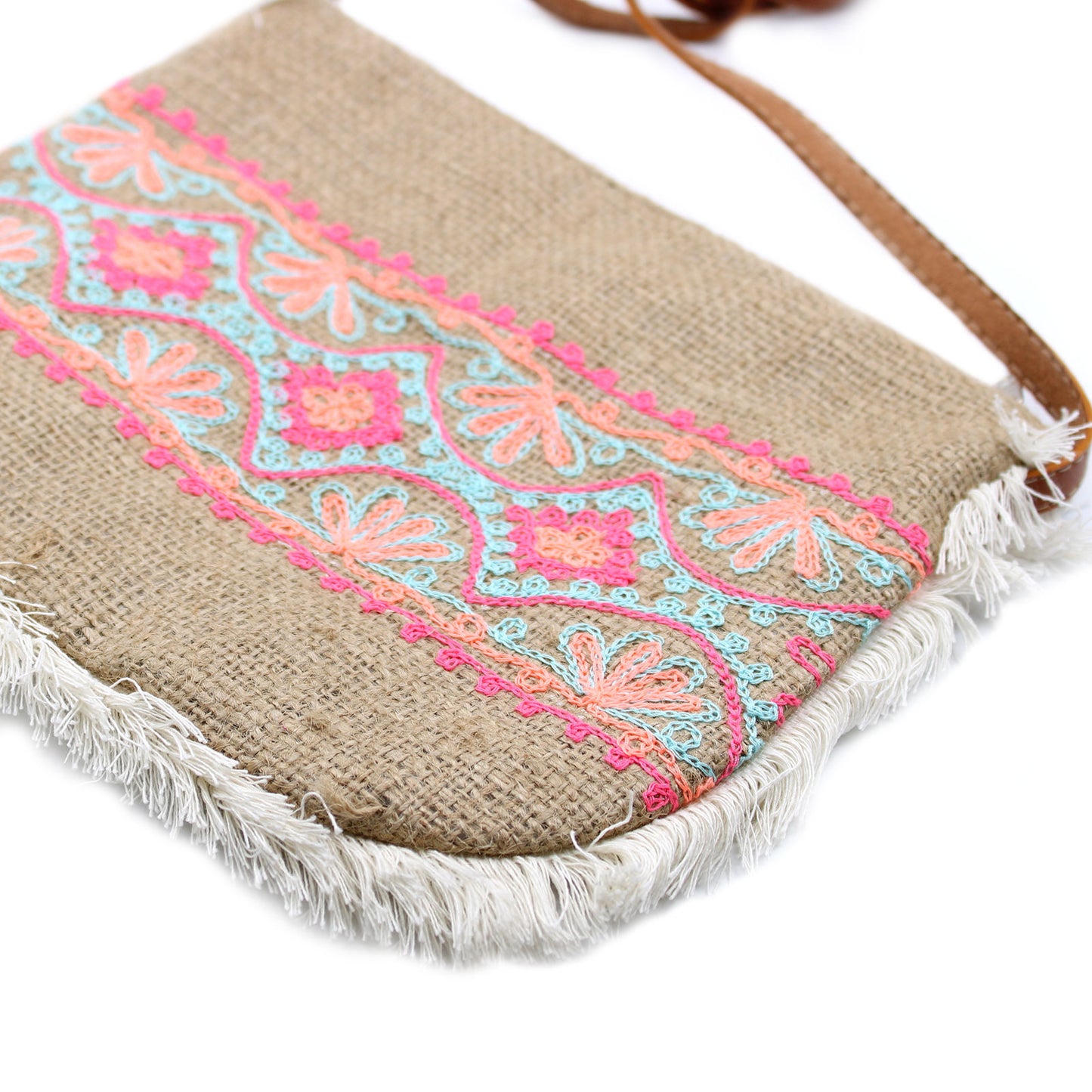 Geanta cu Franjuri - Broderie Flori