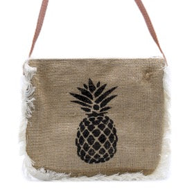 Geanta cu Franjuri - Imprimeu Ananas