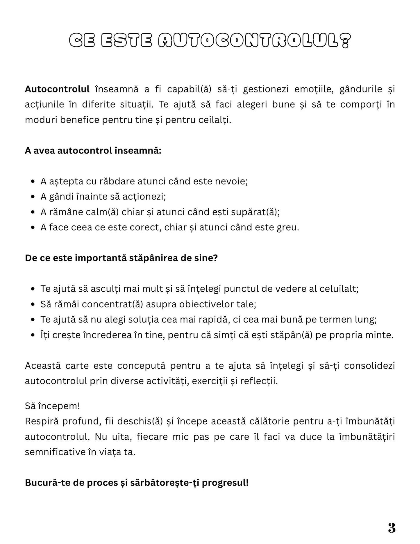 Jurnal De Reflectie Si Autocontrol - Cultiva Rabdarea, Linistea Si Increderea In Tine / Dezvoltare Personala / Autocunoastere / Echilibru Interior / Recunostinta / Mindfulness Si Motivatie