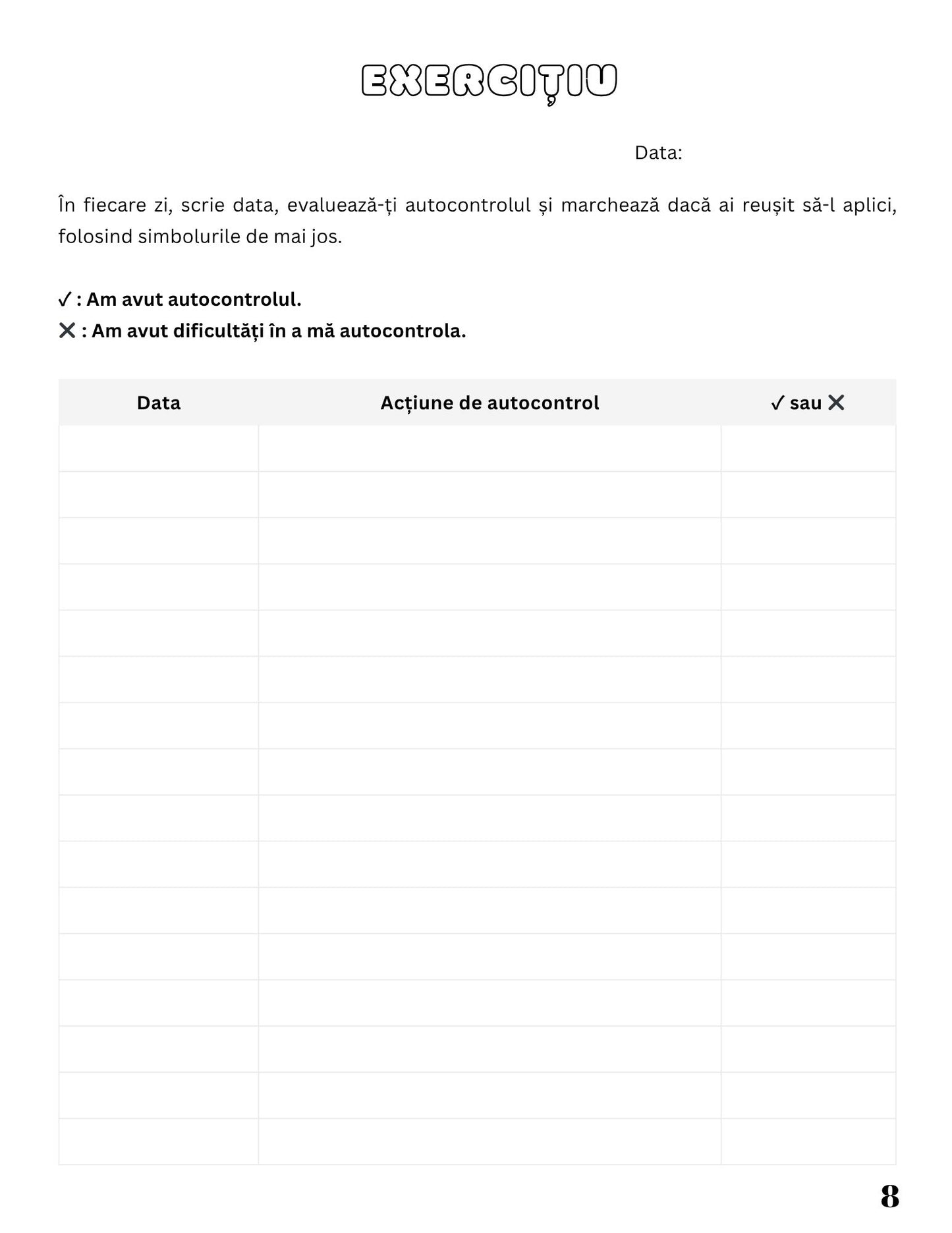 Jurnal De Reflectie Si Autocontrol - Cultiva Rabdarea, Linistea Si Increderea In Tine / Dezvoltare Personala / Autocunoastere / Echilibru Interior / Recunostinta / Mindfulness Si Motivatie
