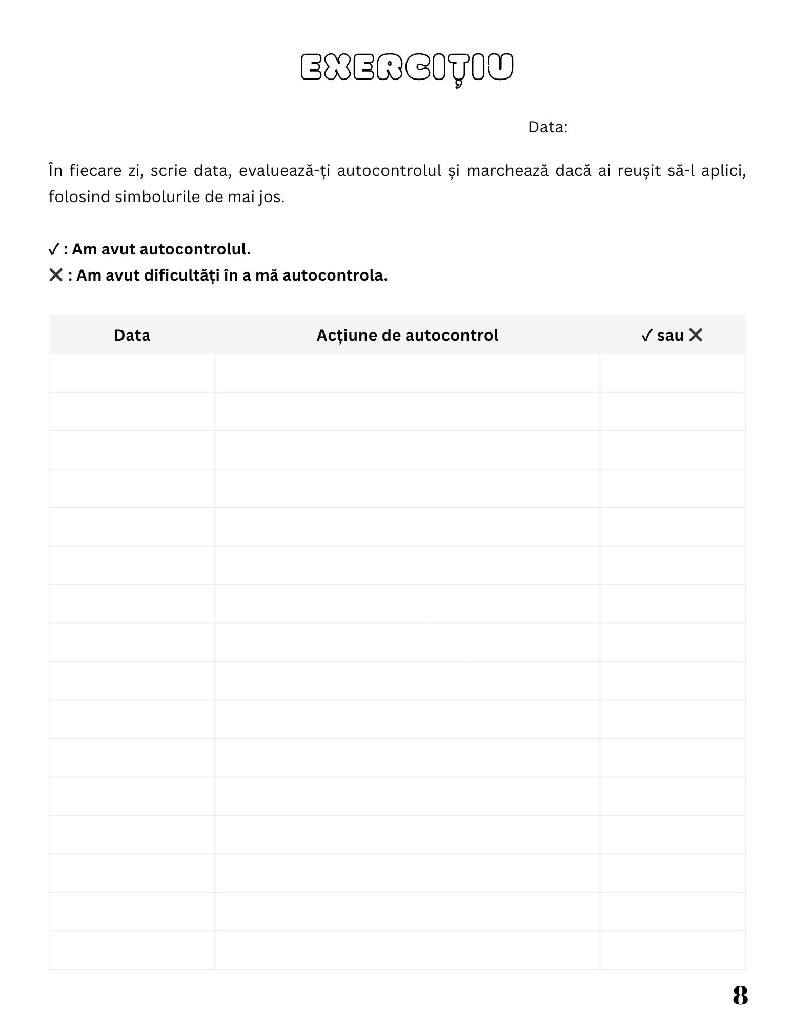 Jurnal De Reflectie Si Autocontrol - Cultiva Rabdarea, Linistea Si Increderea In Tine / Dezvoltare Personala / Autocunoastere / Echilibru Interior / Recunostinta / Mindfulness Si Motivatie