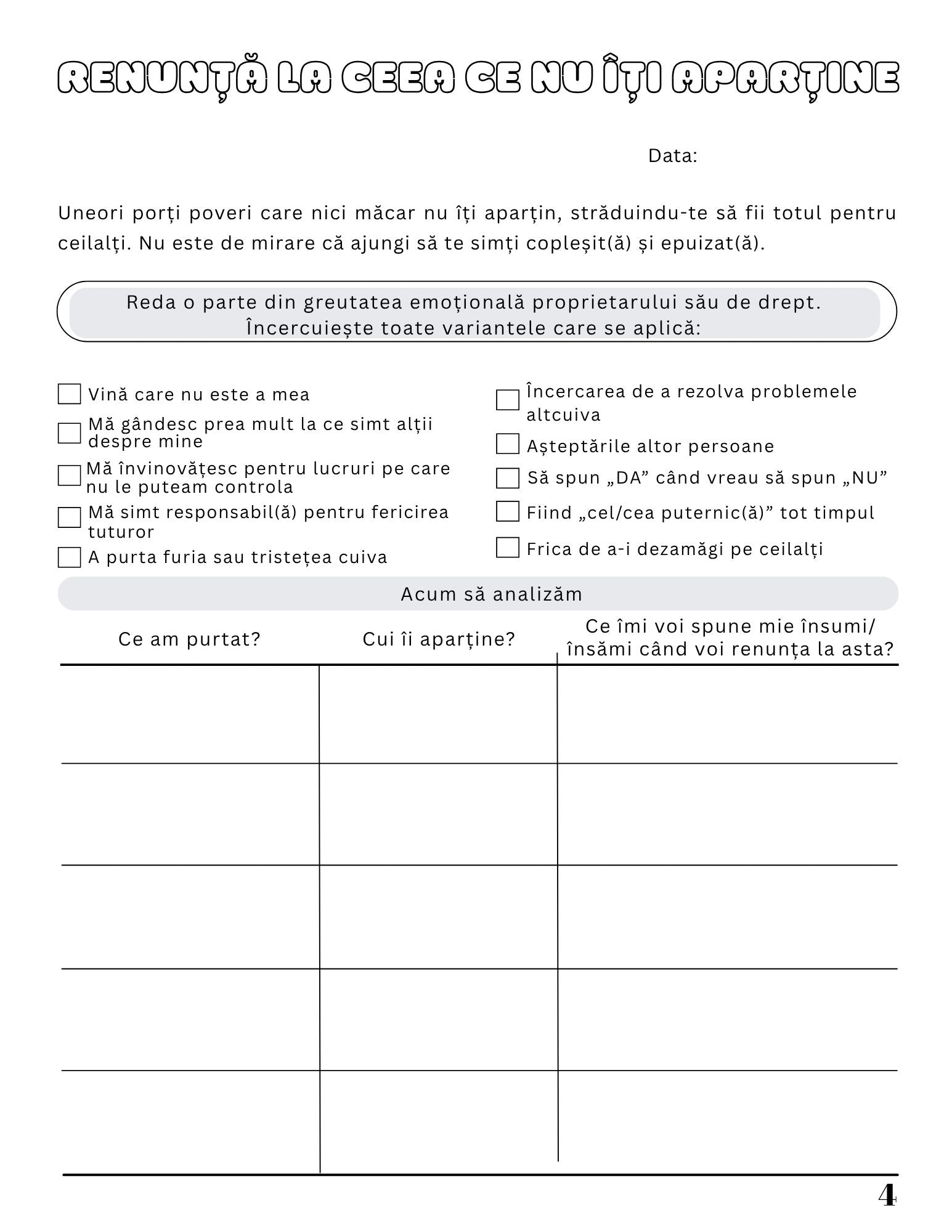 Jurnal Pentru Detox Mental - Respira, Elibereaza-te, Regaseste-te / Dezvoltare Personala / Autocunoastere / Echilibru Interior / Recunostinta / Mindfulness Si Motivatie