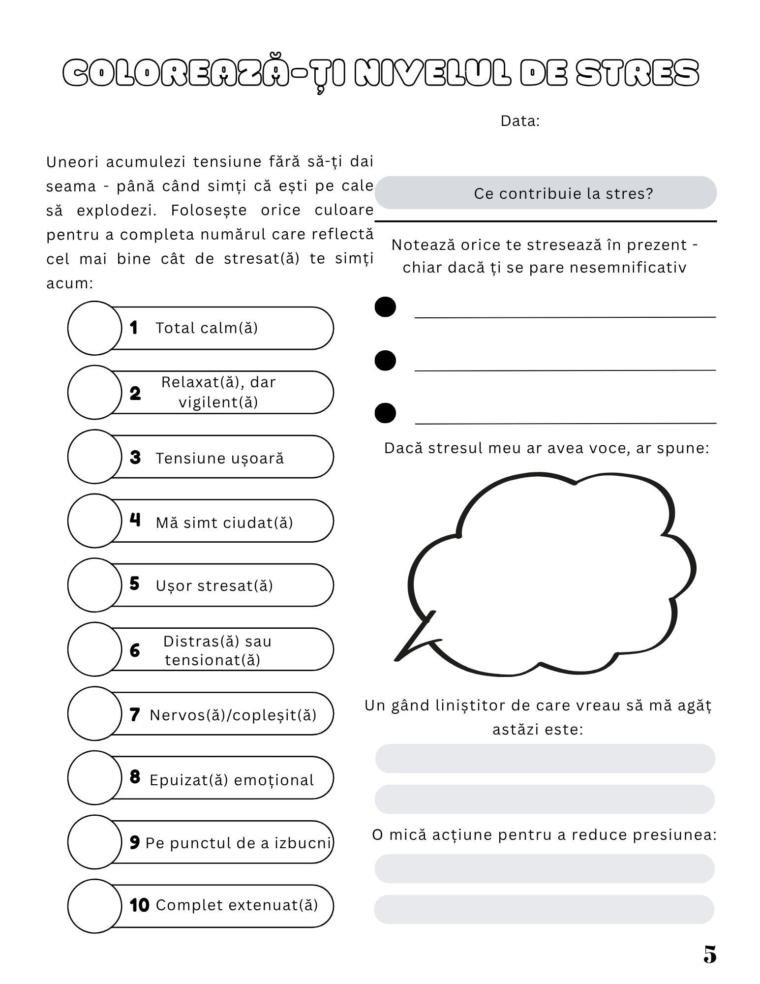 Jurnal Pentru Detox Mental - Respira, Elibereaza-te, Regaseste-te / Dezvoltare Personala / Autocunoastere / Echilibru Interior / Recunostinta / Mindfulness Si Motivatie